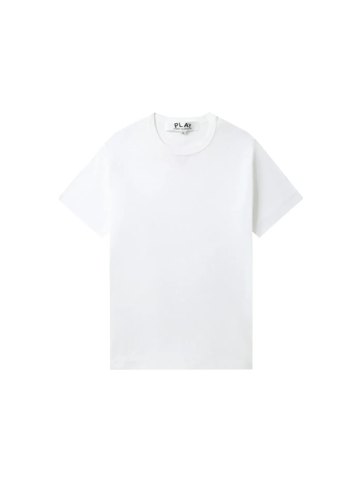 Детская футболка с принтом Tee Comme des Garcons PLAY — изображение 1 из 2, белый/красный