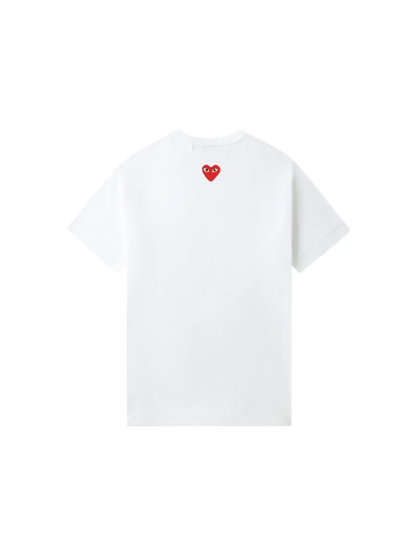 Детская футболка с принтом Tee Comme des Garcons PLAY — изображение 2 из 2, белый/красный