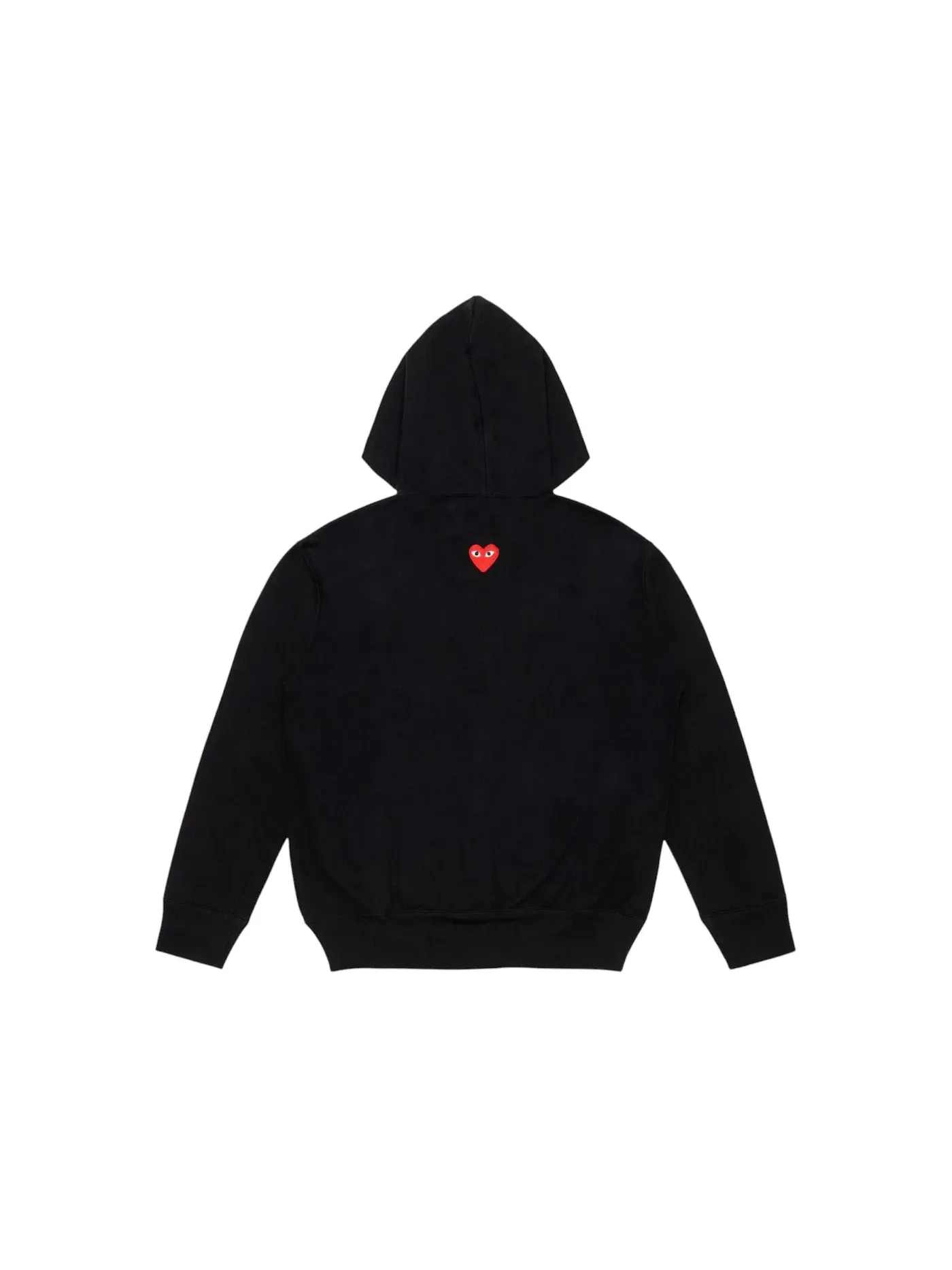 Унисекс худи с принтом Comme des Garcons PLAY Hoodie — изображение 2 из 2, черный/красный