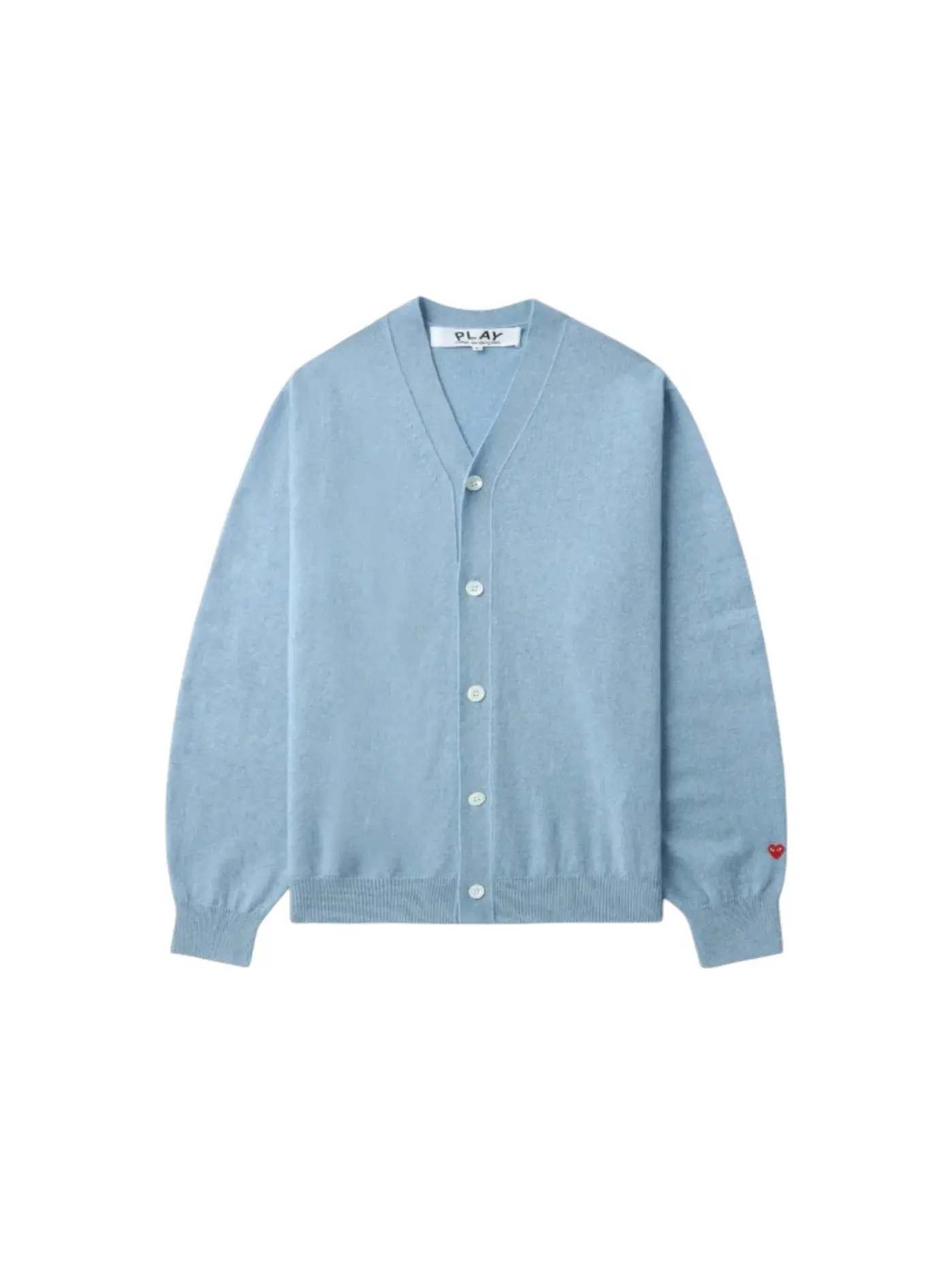 Детский кардиган с принтом Heart Logo Comme des Garcons PLAY — изображение 1 из 1, синий
