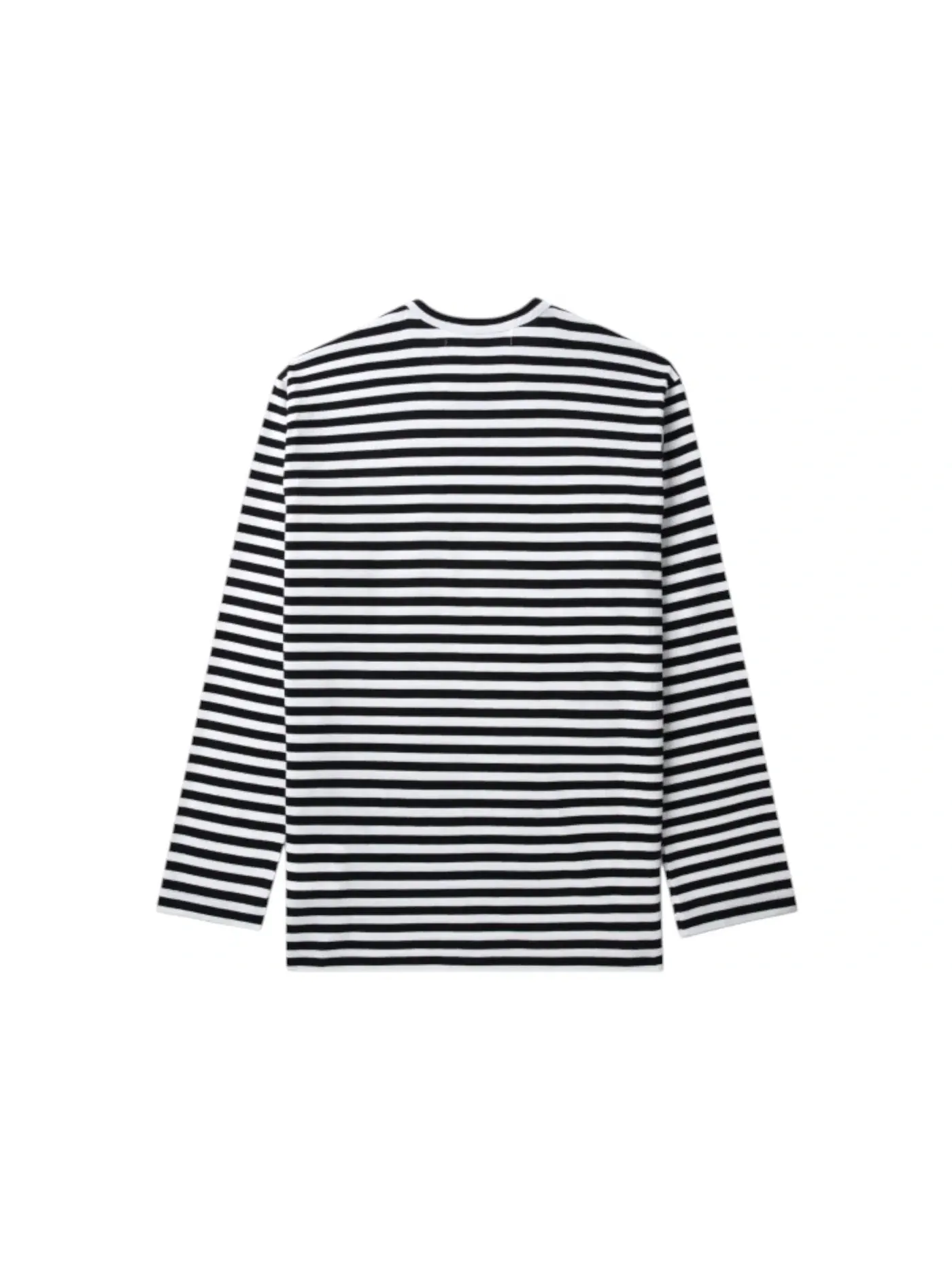 Мужская футболка с длинным рукавом Comme des Garcons PLAY Heart Logo Stripe — изображение 2 из 2, черный