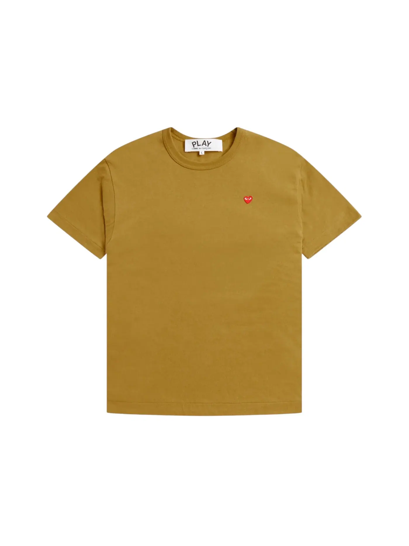 Детская футболка с принтом Comme des Garcons PLAY Tee — изображение 1 из 1, желтый