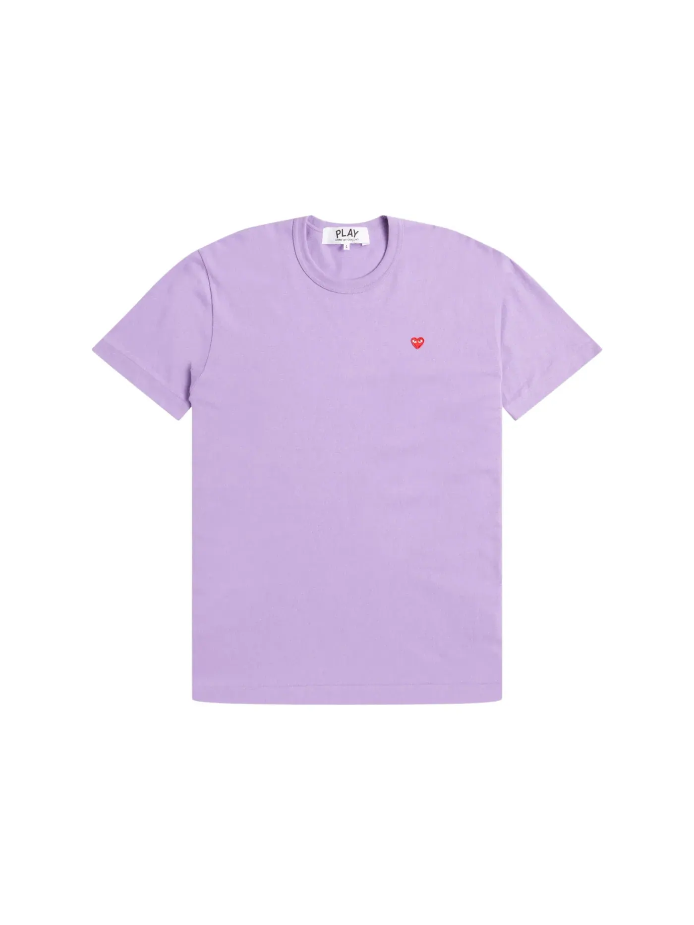 Унисекс футболка с принтом Tee Comme des Garcons PLAY — изображение 1 из 1, фиолетовый