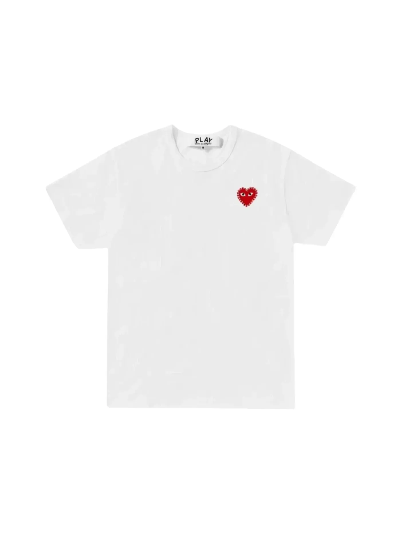 Мужская футболка с принтом Comme des Garcons PLAY T-shirt — изображение 1 из 1, белый