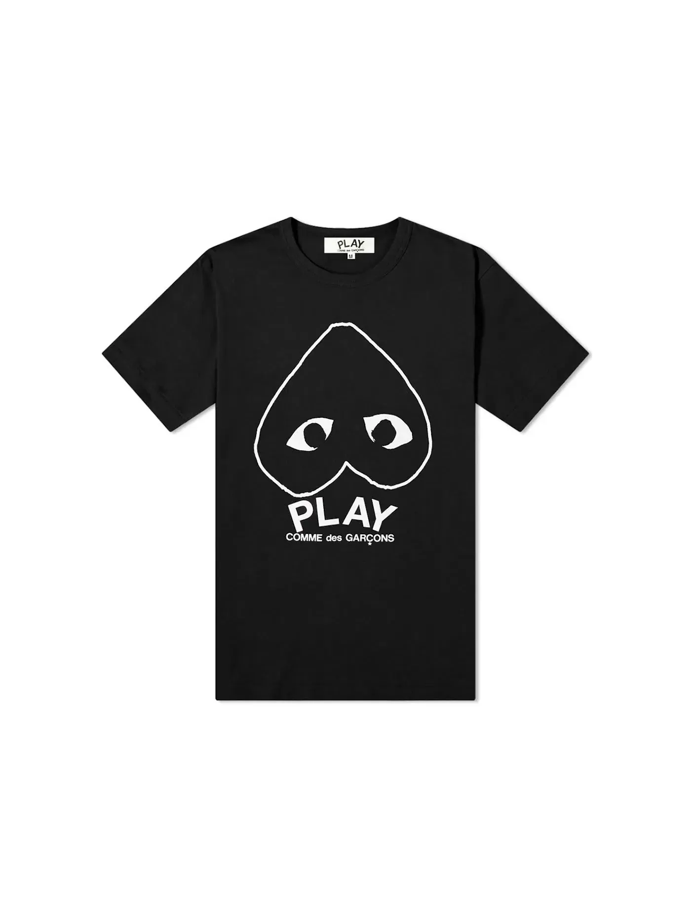 Унисекс футболка с принтом Comme des Garcons PLAY Tee — изображение 1 из 1, черный