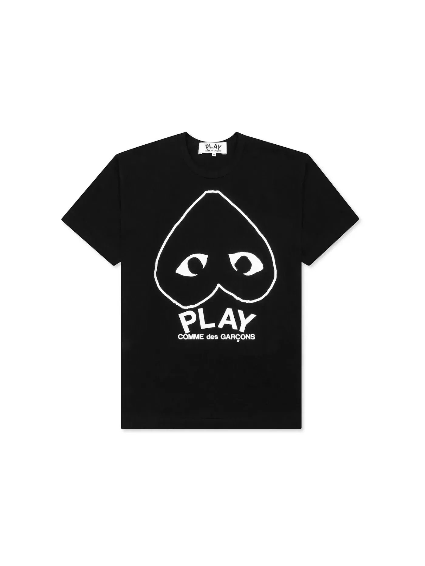 Футболка с длинным рукавом Inverted Outline Heart Comme des Garcons PLAY — изображение 1 из 2, черный
