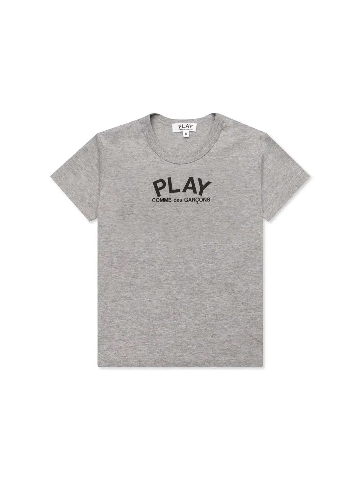 Детская футболка с принтом T-shirt Comme des Garcons PLAY — изображение 1 из 3, серый