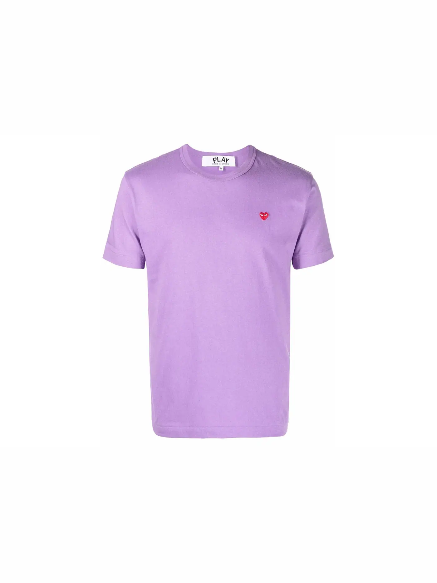 Унисекс футболка с принтом Tee Comme des Garcons PLAY — изображение 1 из 1, фиолетовый/красный