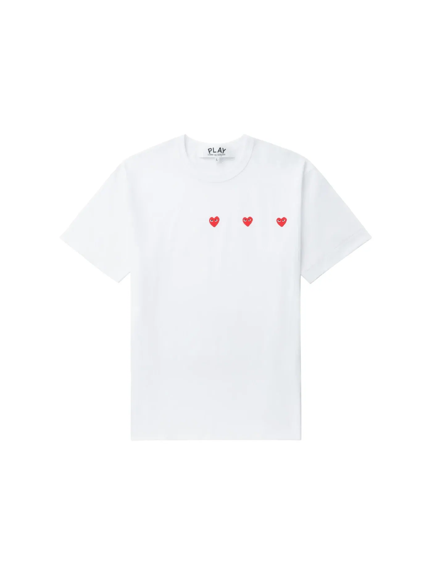 Футболка с принтом Tee Comme des Garcons PLAY — изображение 1 из 1, белый