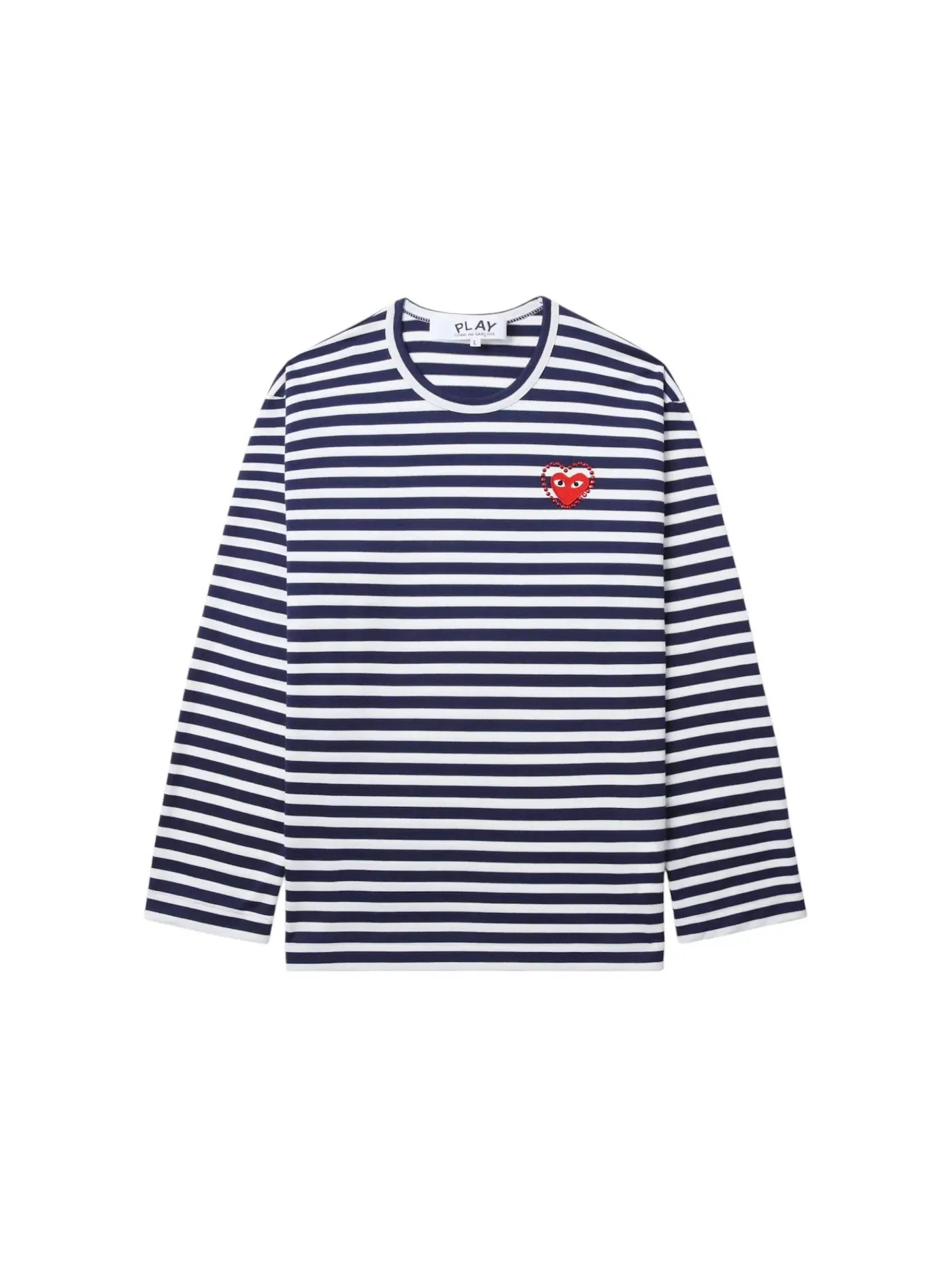 Детская футболка с длинным рукавом Comme des Garcons PLAY — изображение 1 из 1, темно-синий