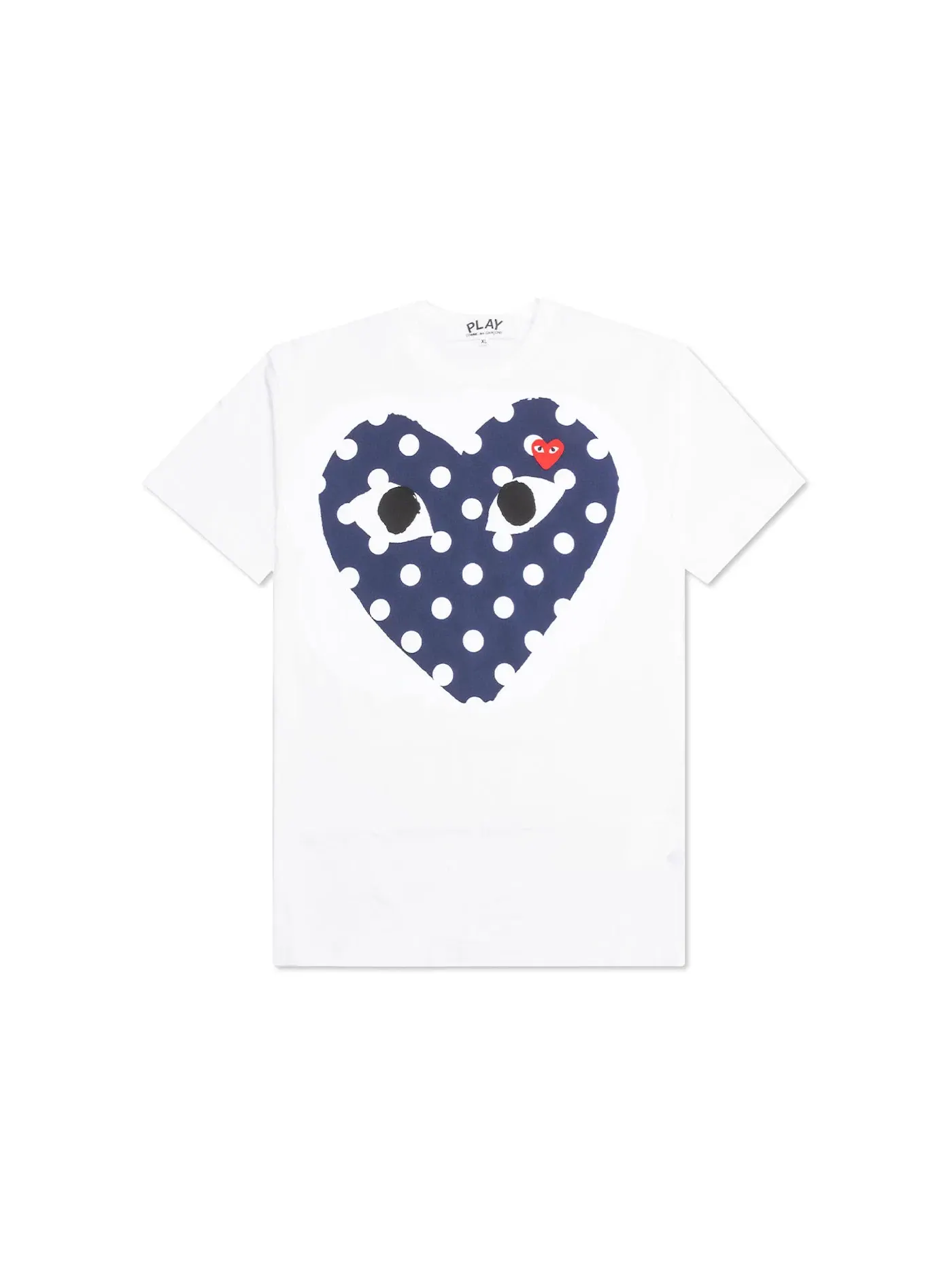 Унисекс футболка с принтом T-shirt Comme des Garcons PLAY — изображение 1 из 2, белый
