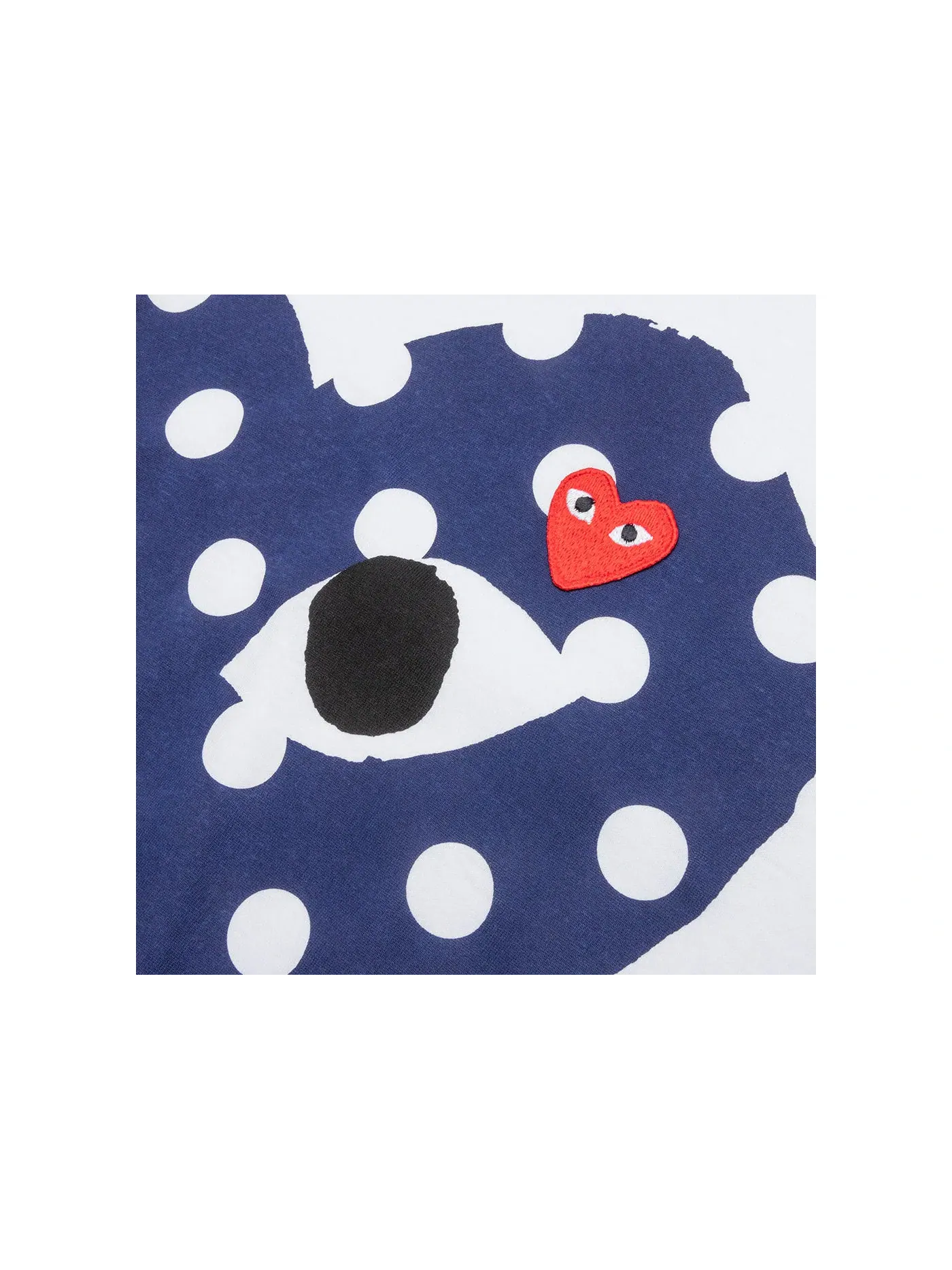 Унисекс футболка с принтом T-shirt Comme des Garcons PLAY — изображение 2 из 2, белый