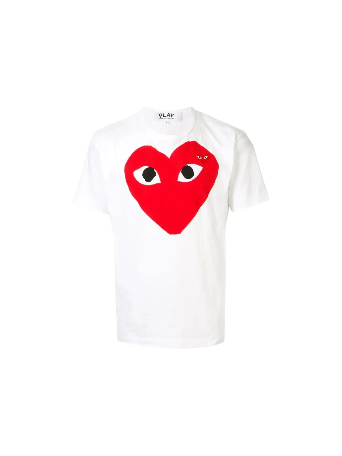 Детская футболка с принтом P1T026 Play Red Heart Comme des Garcons PLAY — изображение 1 из 2, белый