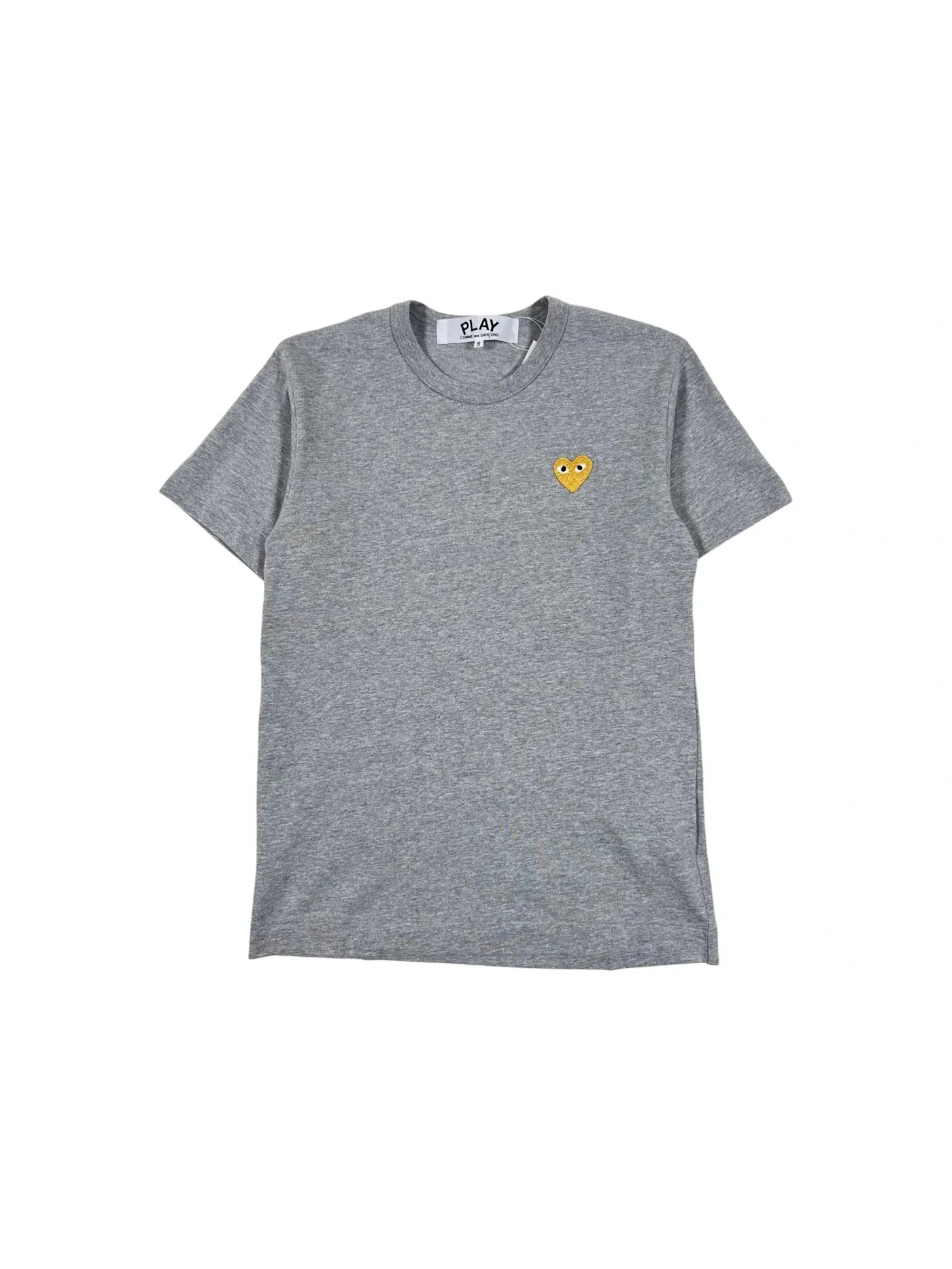 Женская футболка с принтом T-shirt Comme des Garcons PLAY — изображение 1 из 2, серый