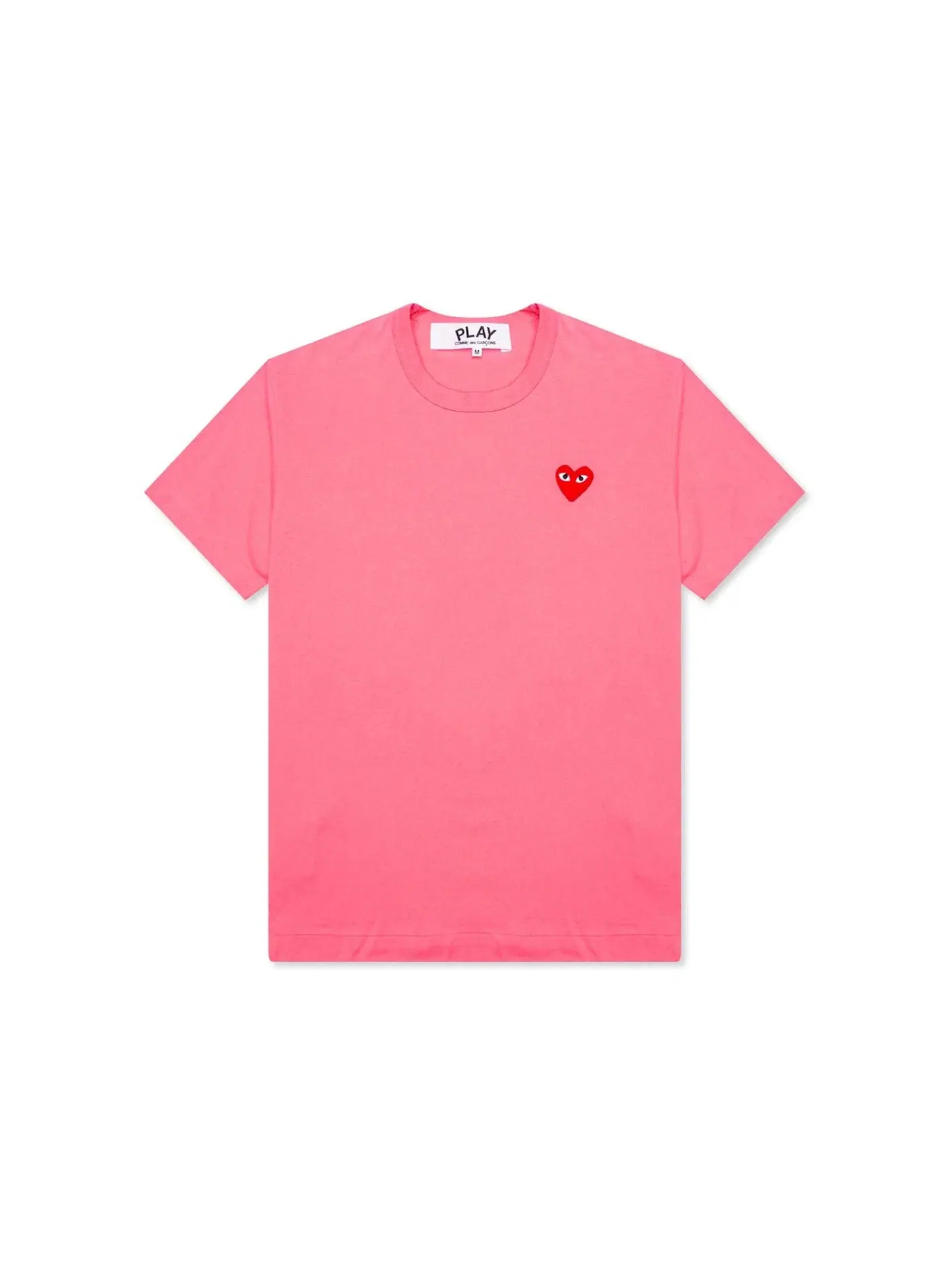 Унисекс футболка с принтом T-shirt Comme des Garcons PLAY — изображение 1 из 2, розовый
