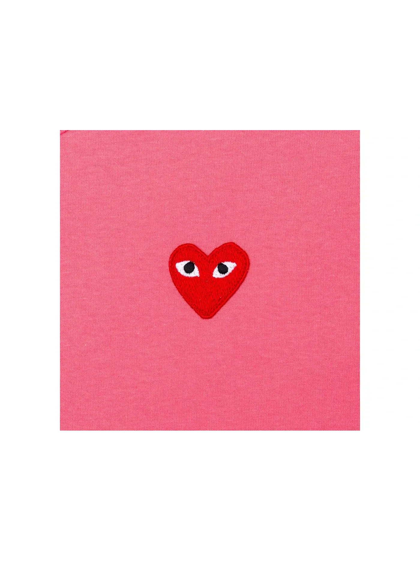 Унисекс футболка с принтом T-shirt Comme des Garcons PLAY — изображение 2 из 2, розовый
