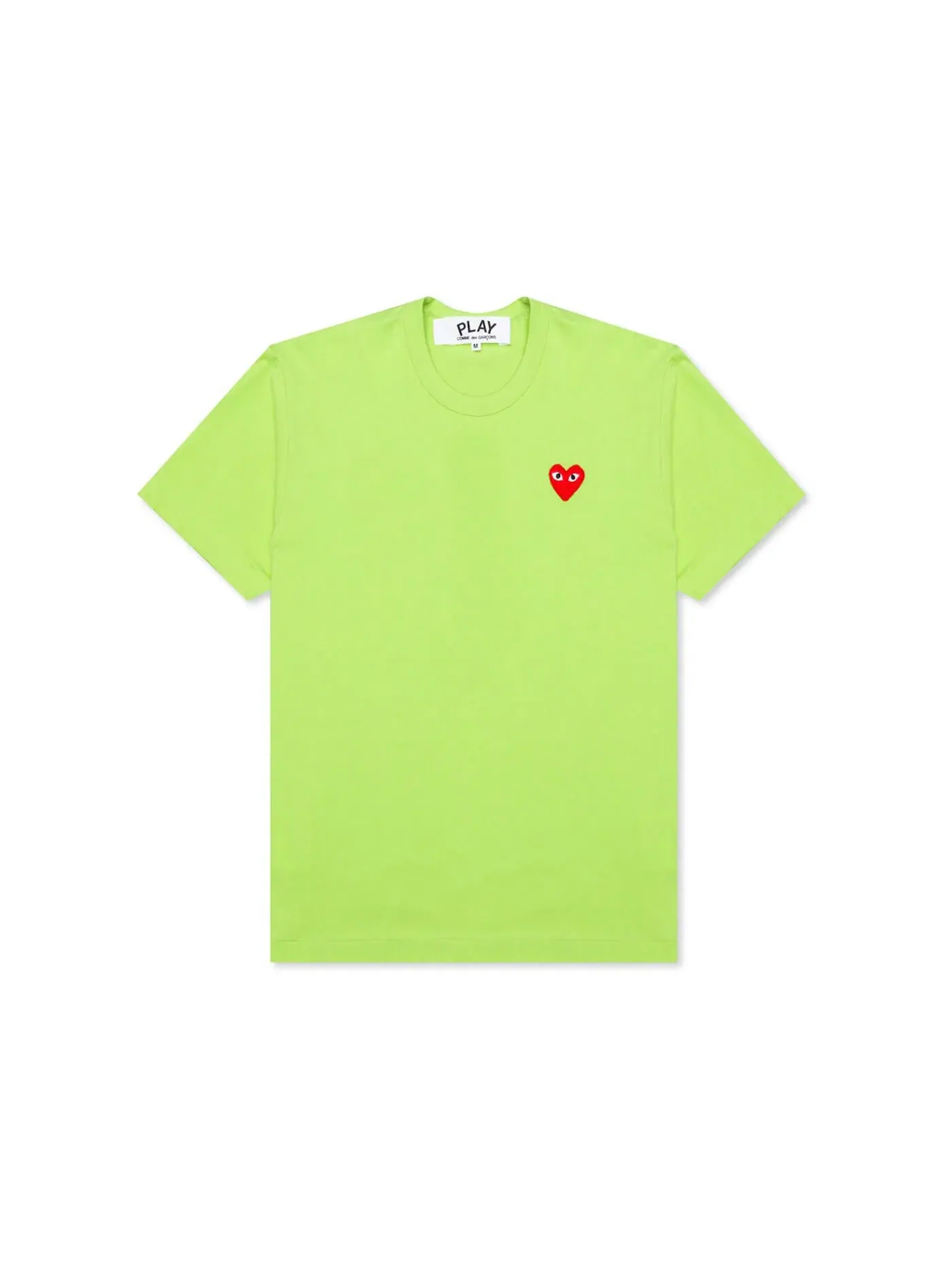 Футболка с принтом Red Emblem T-shirt Comme des Garcons PLAY — изображение 1 из 2, зеленый