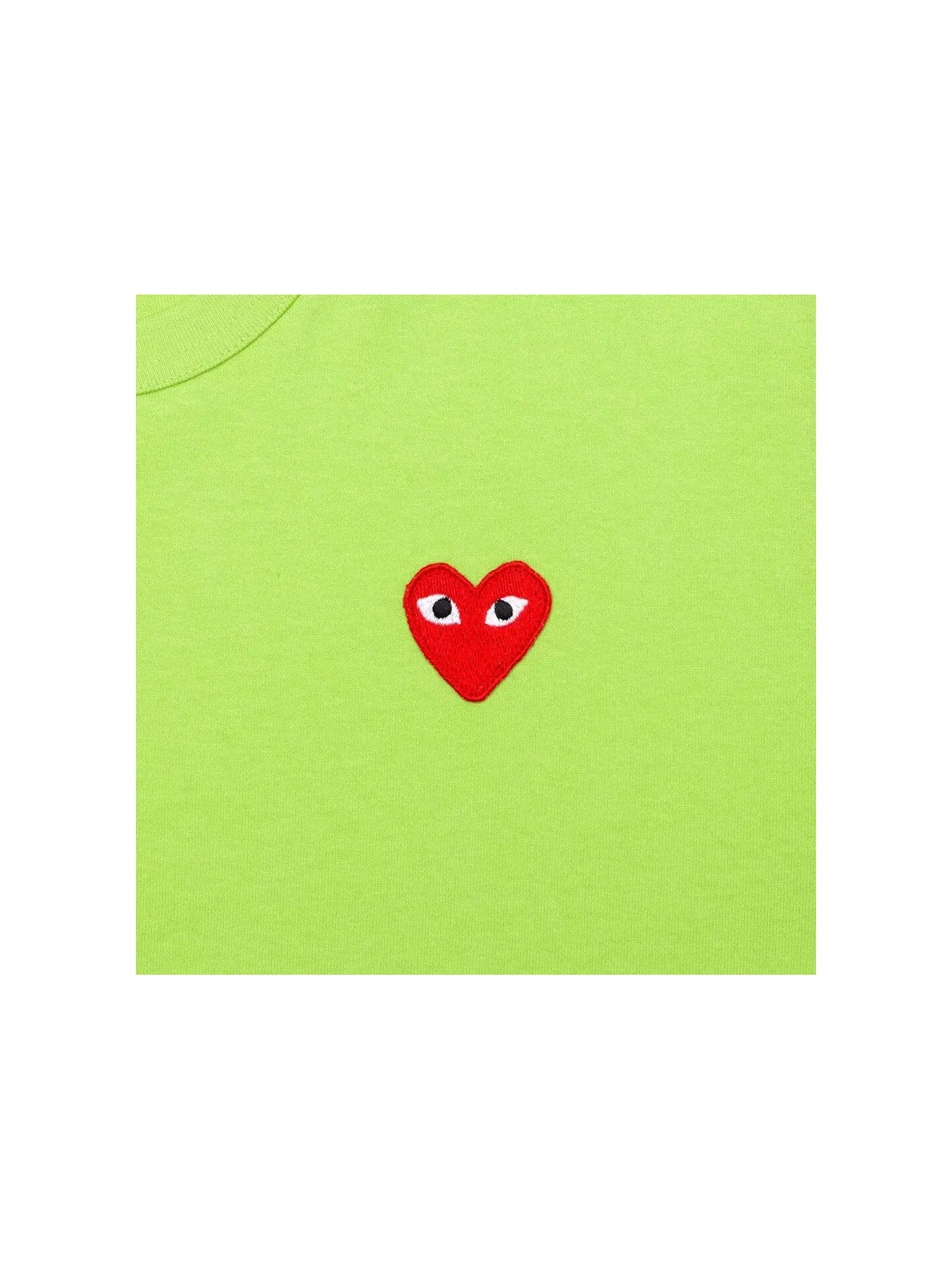 Футболка с принтом Red Emblem T-shirt Comme des Garcons PLAY — изображение 2 из 2, зеленый
