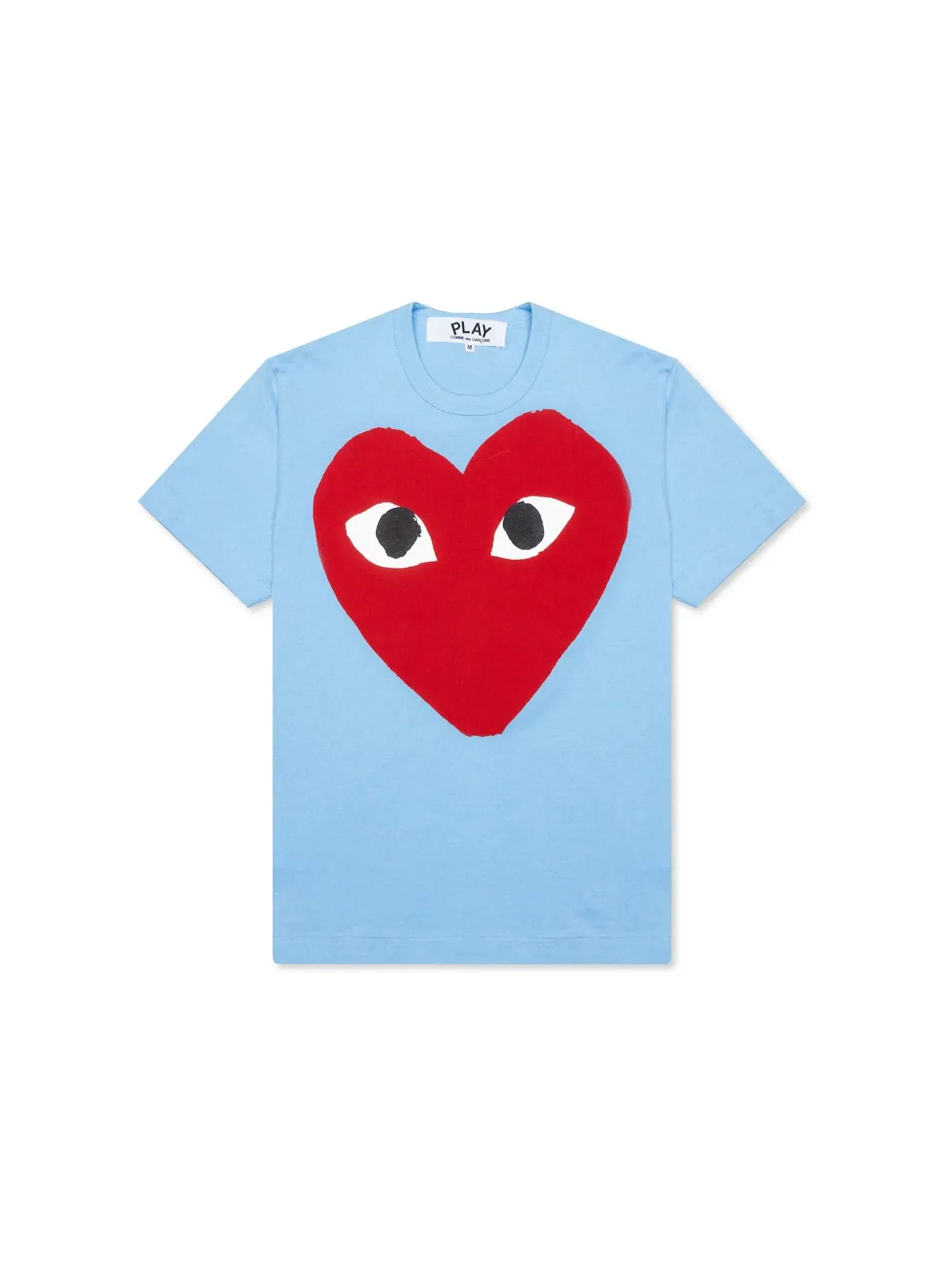 Футболка с принтом Comme des Garcons PLAY T-shirt — изображение 1 из 2, синий