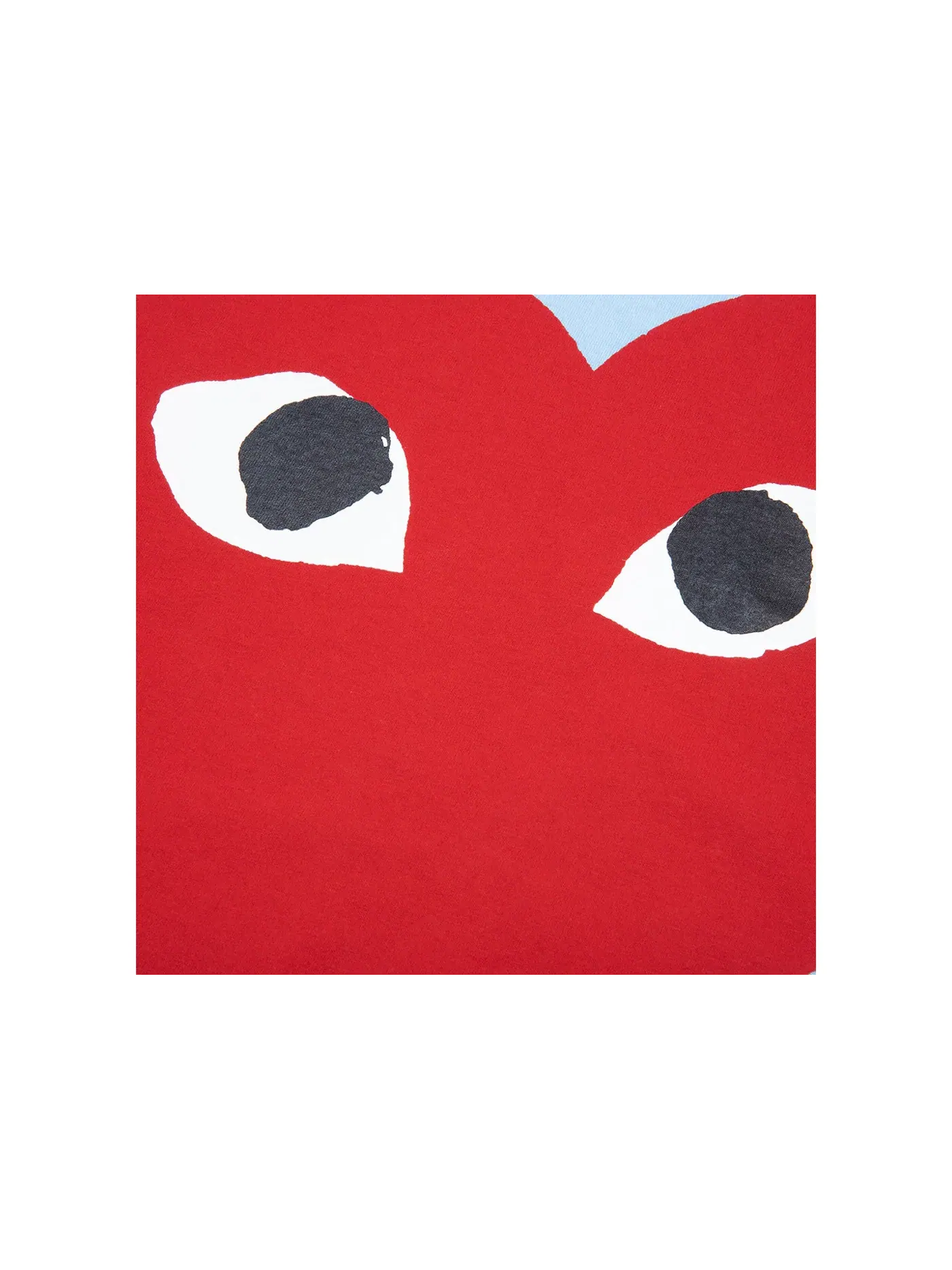 Футболка с принтом Comme des Garcons PLAY T-shirt — изображение 2 из 2, синий