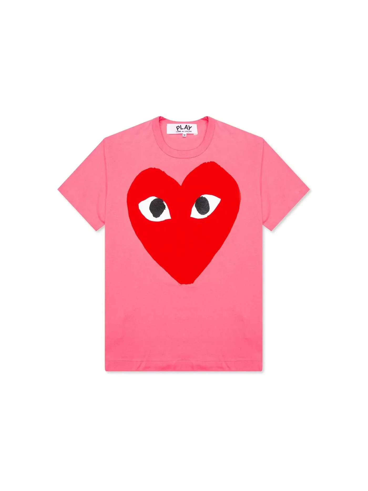 Футболка с принтом T-shirt Comme des Garcons PLAY — изображение 1 из 2, розовый