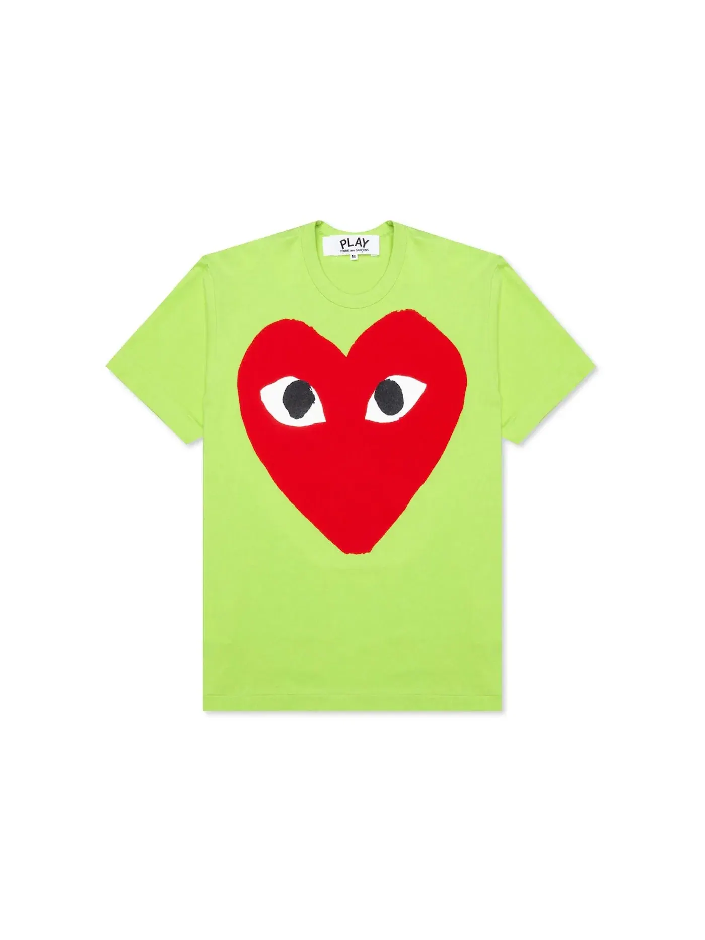 Футболка с принтом Comme des Garcons PLAY T-shirt — изображение 1 из 2, зеленый
