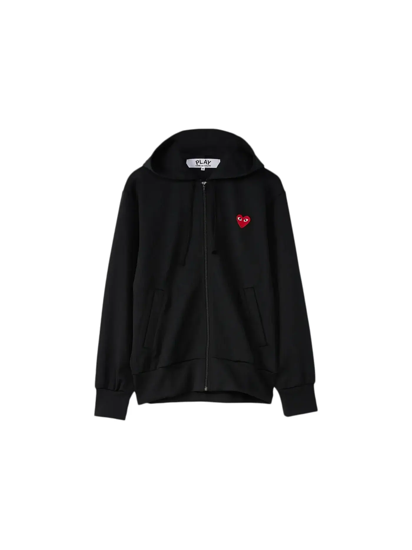 Детское худи с принтом Comme des Garcons PLAY Play Red Heart — изображение 1 из 1, черный черный