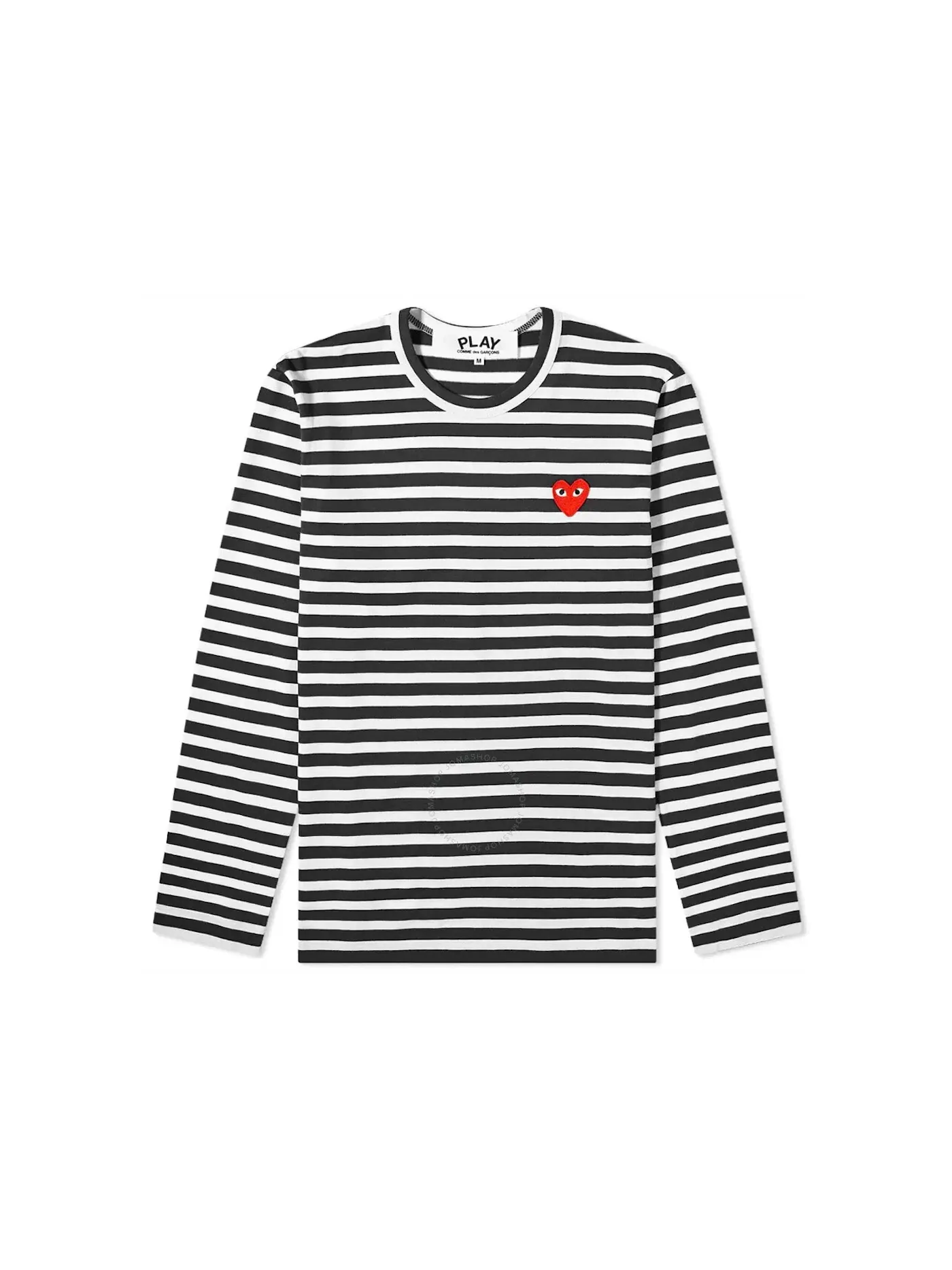 Детская футболка с длинным рукавом L/S T-Shirt Comme des Garcons PLAY — изображение 1 из 1, белый