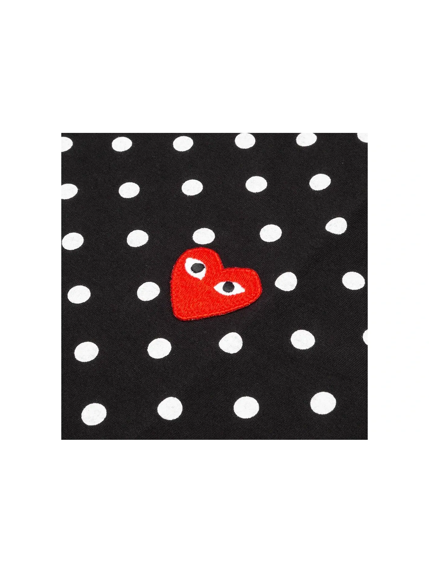 Футболка с длинным рукавом с принтом Comme des Garcons PLAY — изображение 2 из 2, черный