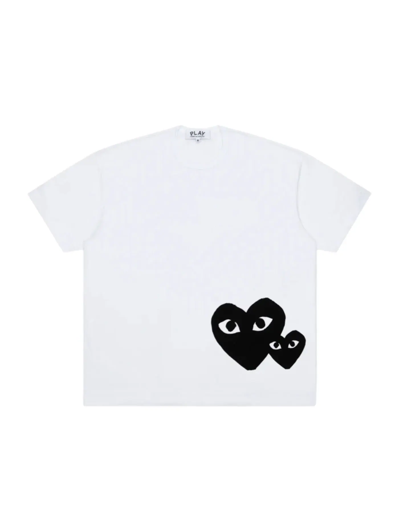 Футболка с принтом Comme des Garcons PLAY — изображение 1 из 1, белый