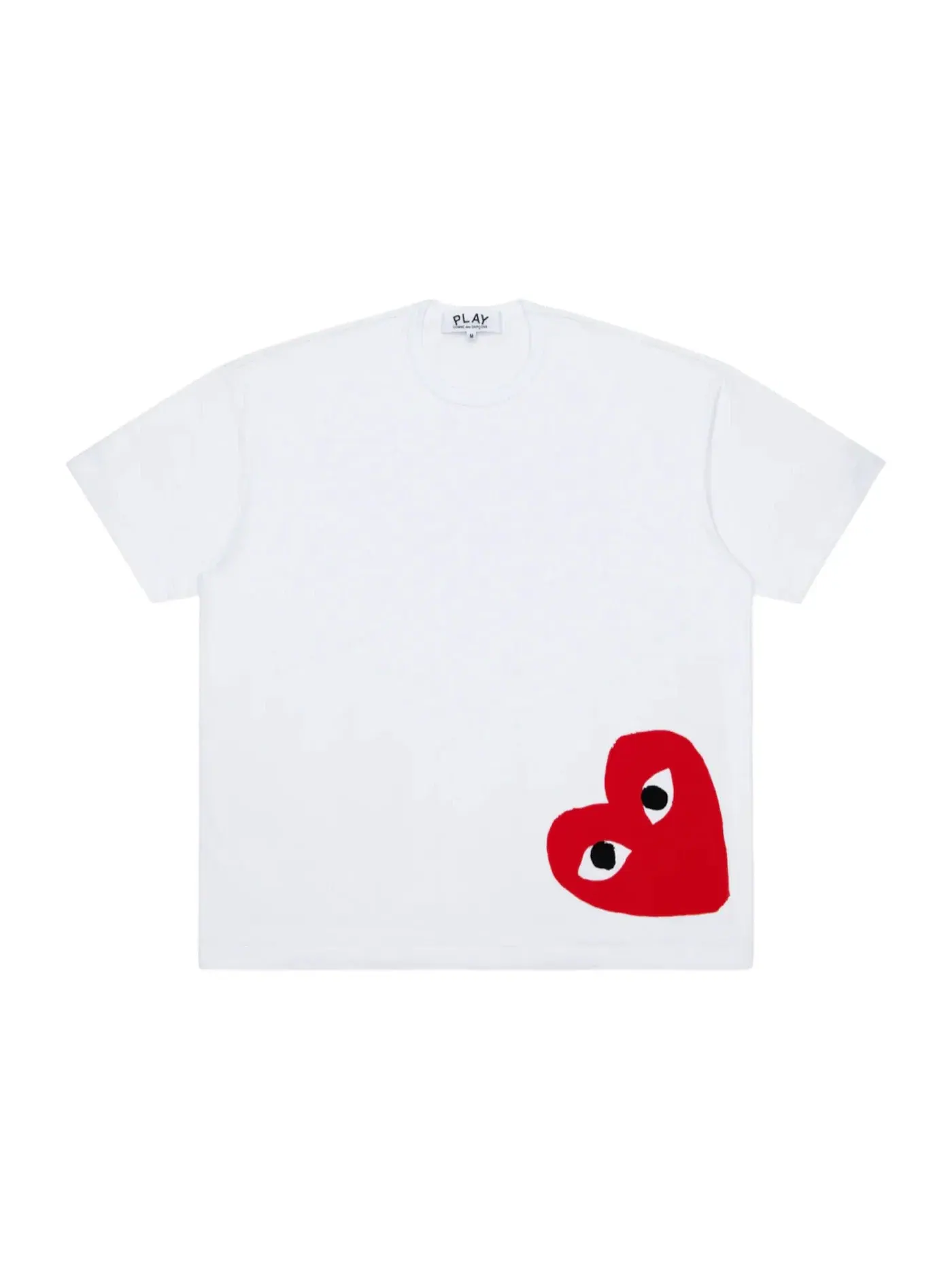 Футболка с принтом Oversized Comme des Garcons PLAY — изображение 1 из 1, белый