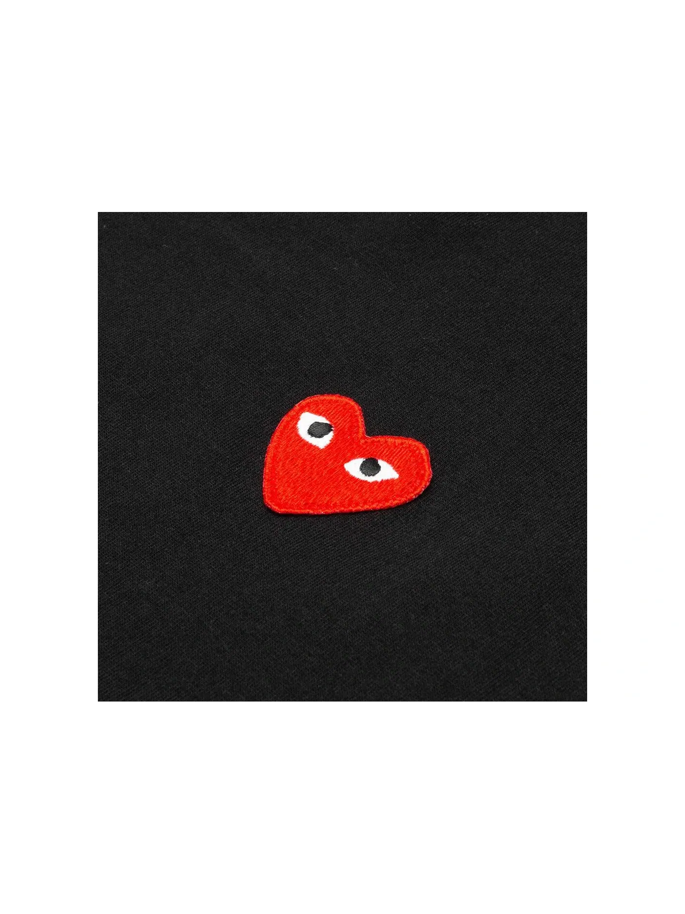 Унисекс футболка с длинным рукавом с принтом Comme des Garcons PLAY — изображение 2 из 2, черный