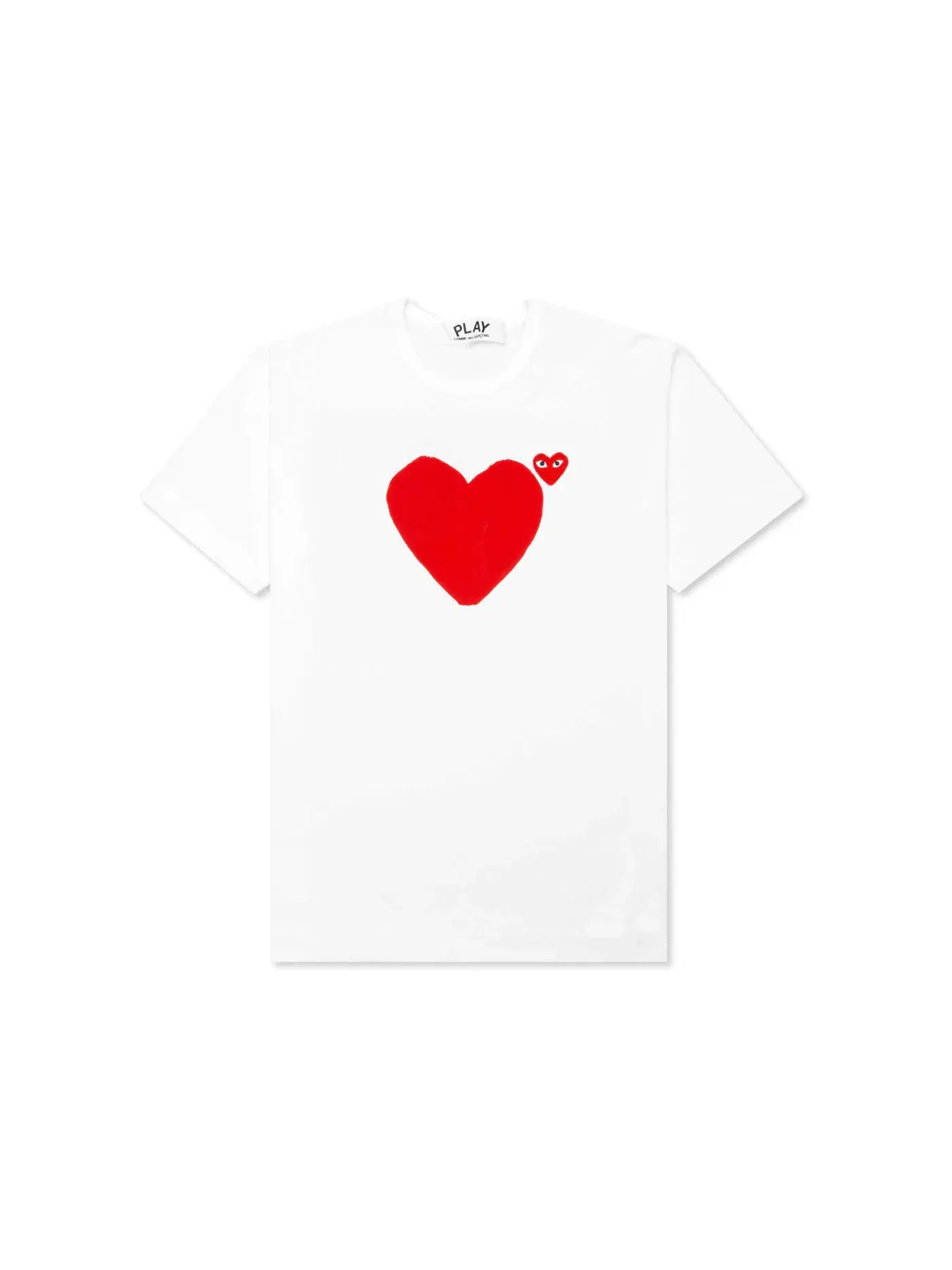 Футболка с принтом Comme des Garcons PLAY — изображение 1 из 3, белый
