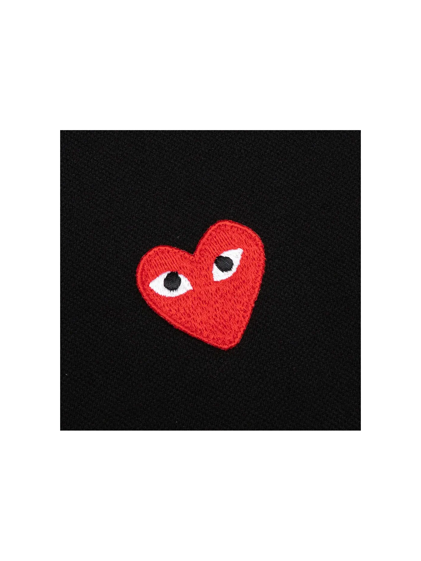 Унисекс поло с принтом Comme des Garcons PLAY — изображение 2 из 2, черный
