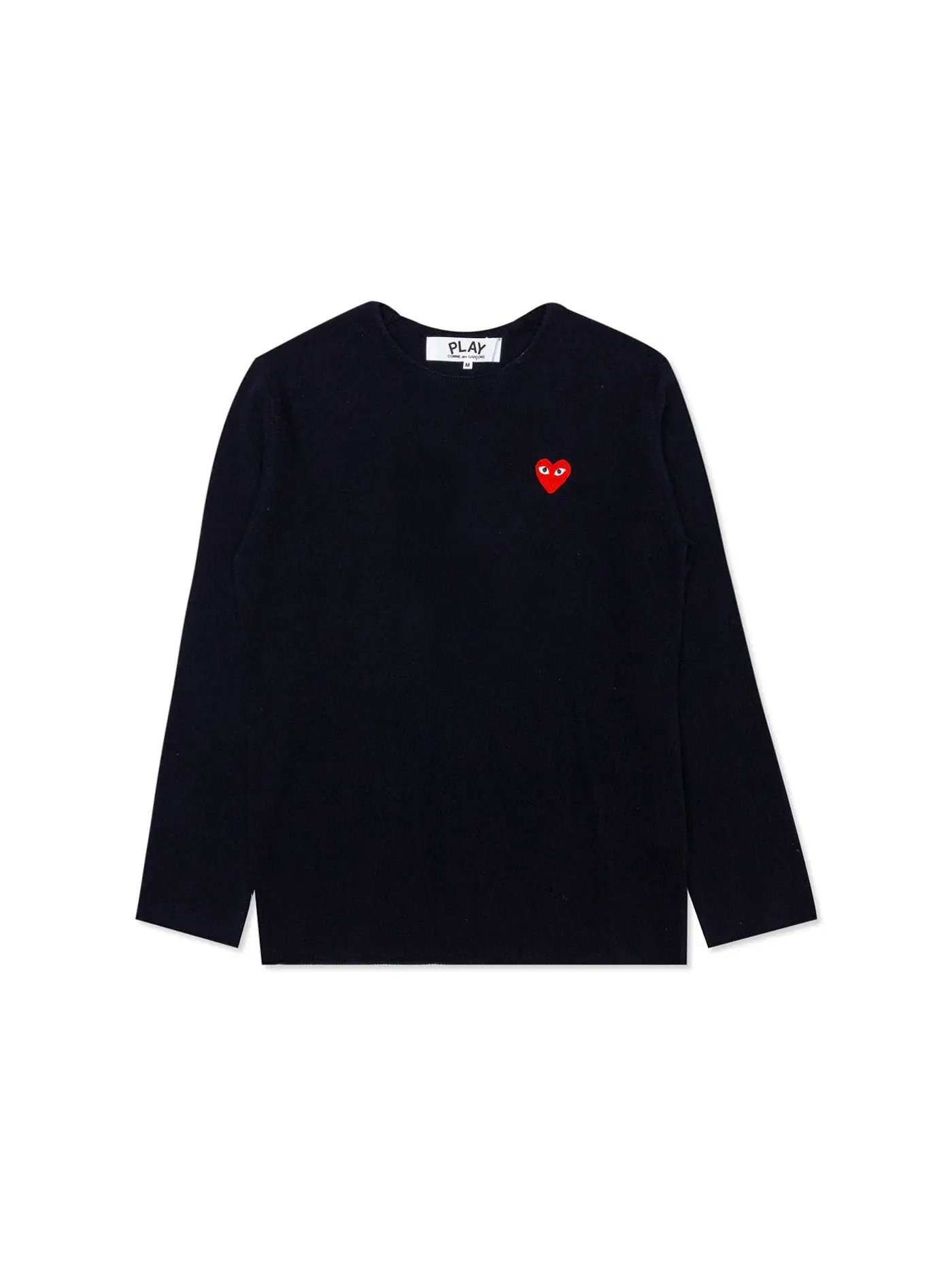 Детский свитер с принтом Heart Crewneck Comme des Garcons PLAY — изображение 1 из 2, темно-синий