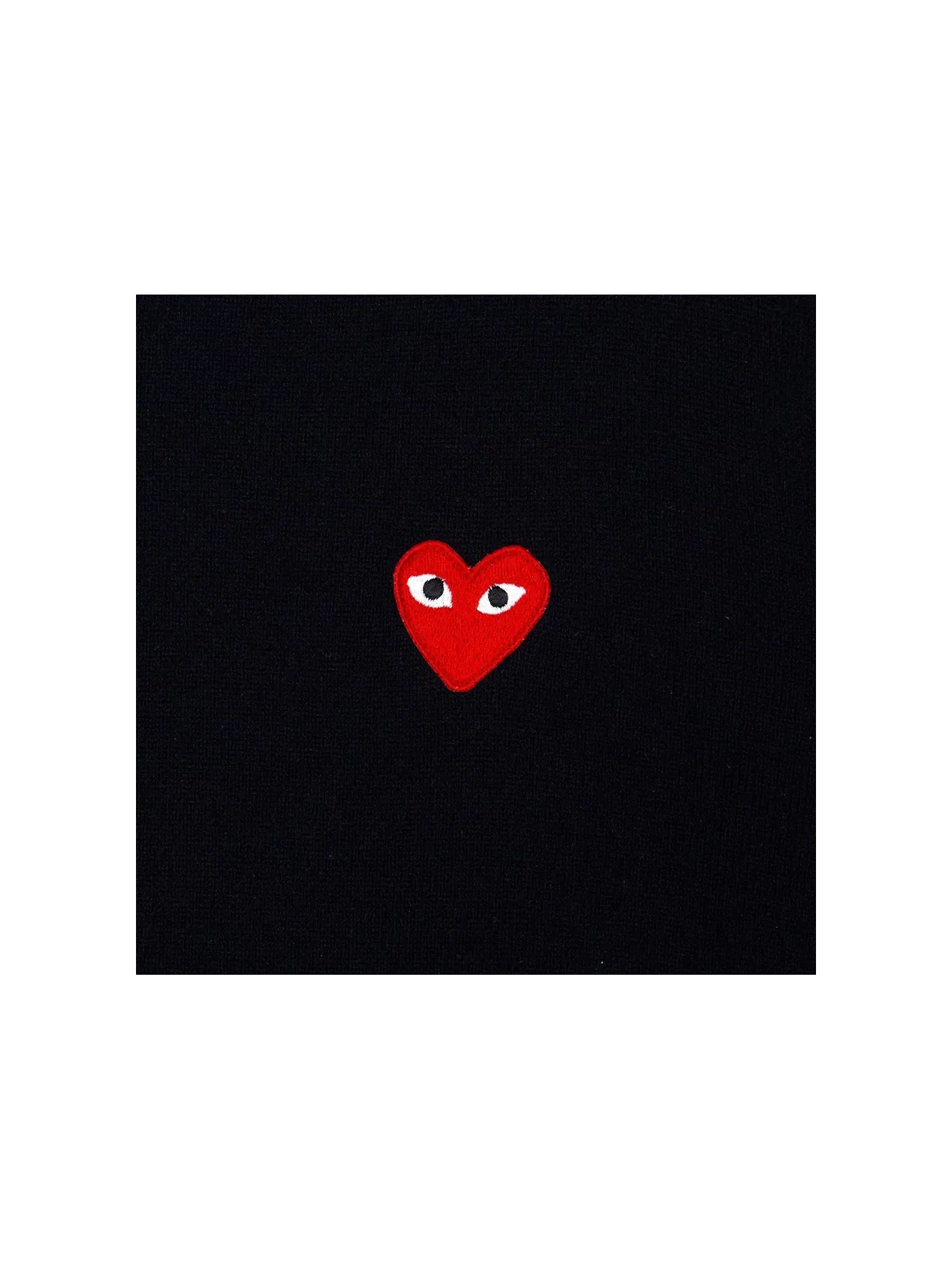 Детский свитер с принтом Heart Crewneck Comme des Garcons PLAY — изображение 2 из 2, темно-синий