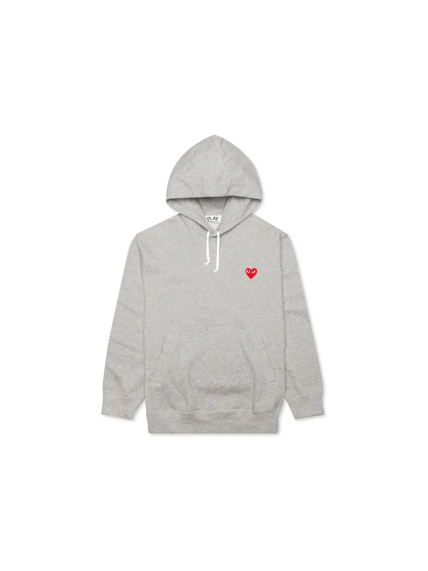 Унисекс худи с принтом Comme des Garcons PLAY Hoodie — изображение 1 из 2, серый