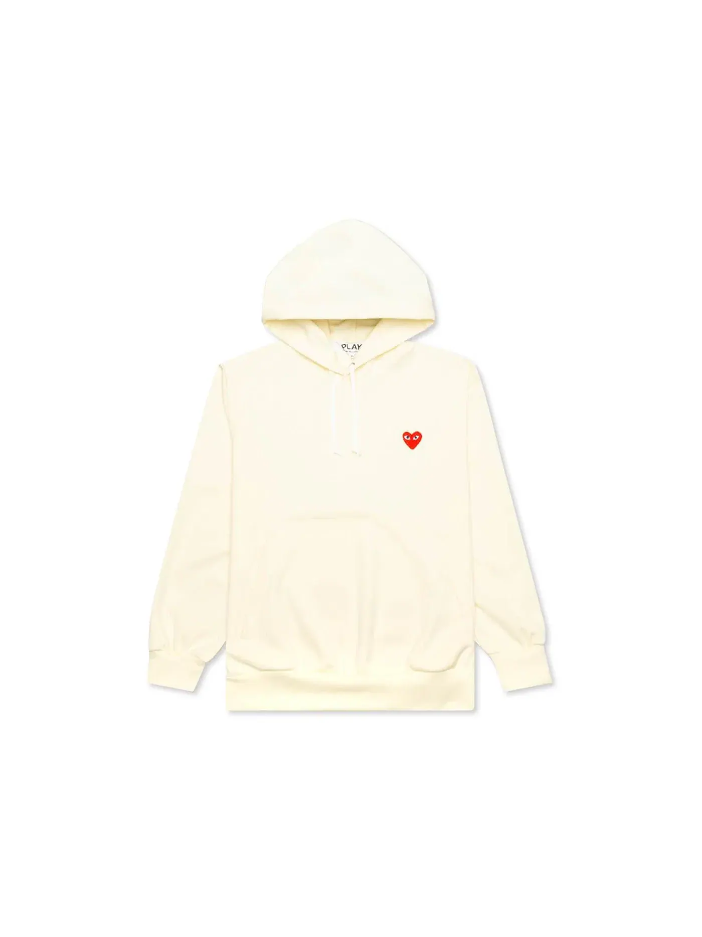 Детское худи с принтом Red Heart Comme des Garcons PLAY — изображение 1 из 2, белый