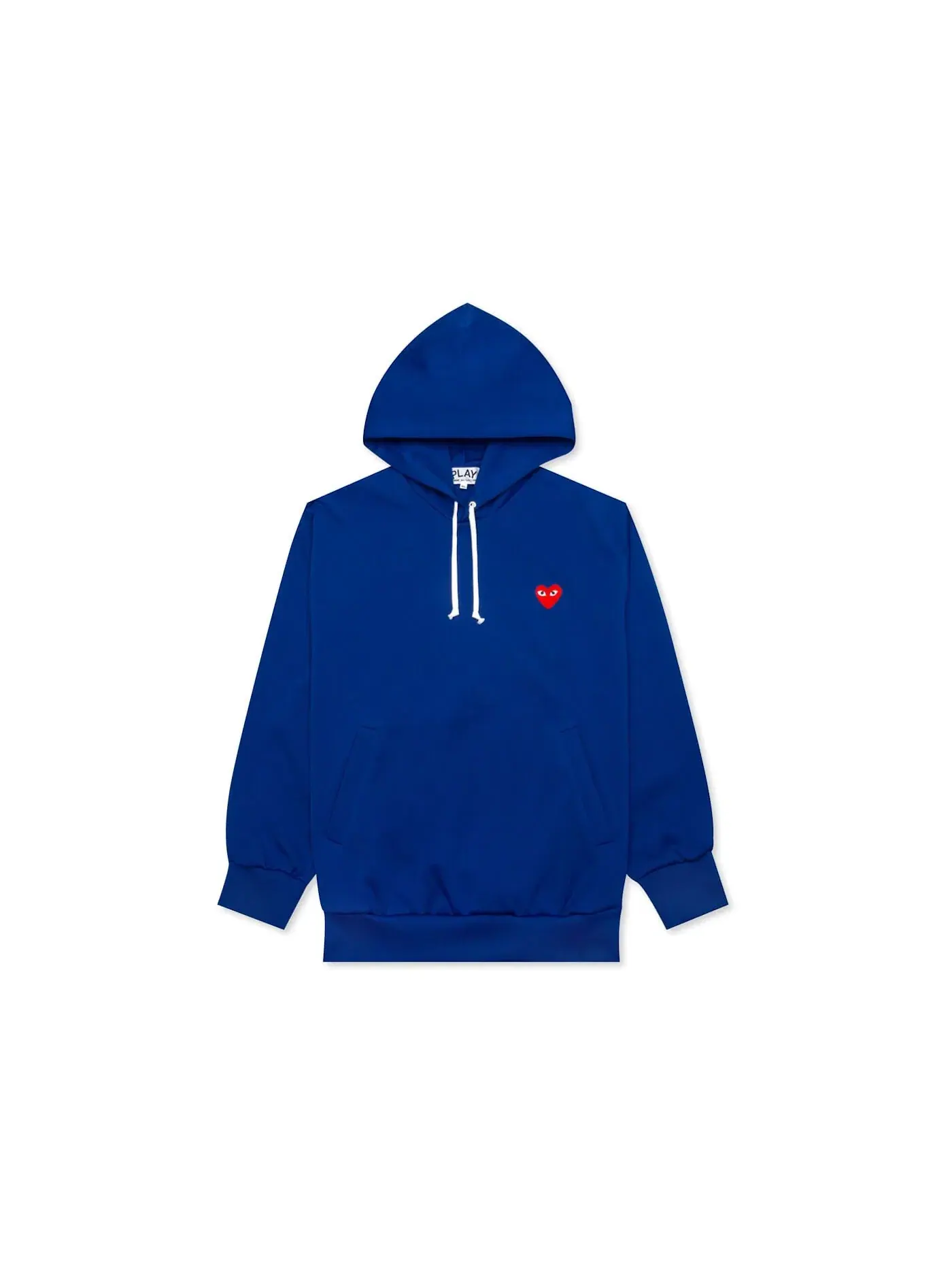 Унисекс худи с принтом Hoodie Comme des Garcons PLAY — изображение 1 из 2, темно-синий
