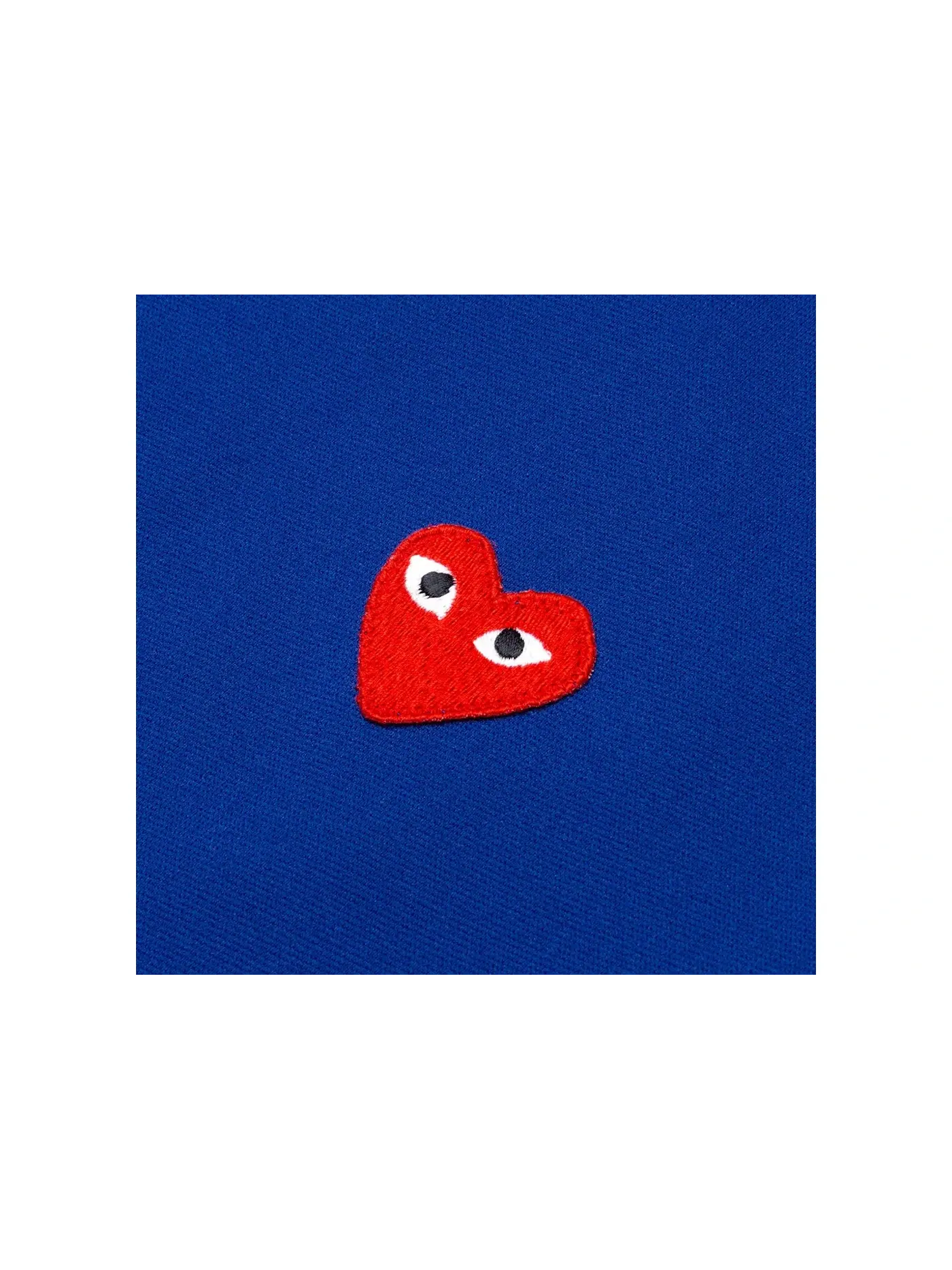 Унисекс худи с принтом Hoodie Comme des Garcons PLAY — изображение 2 из 2, темно-синий