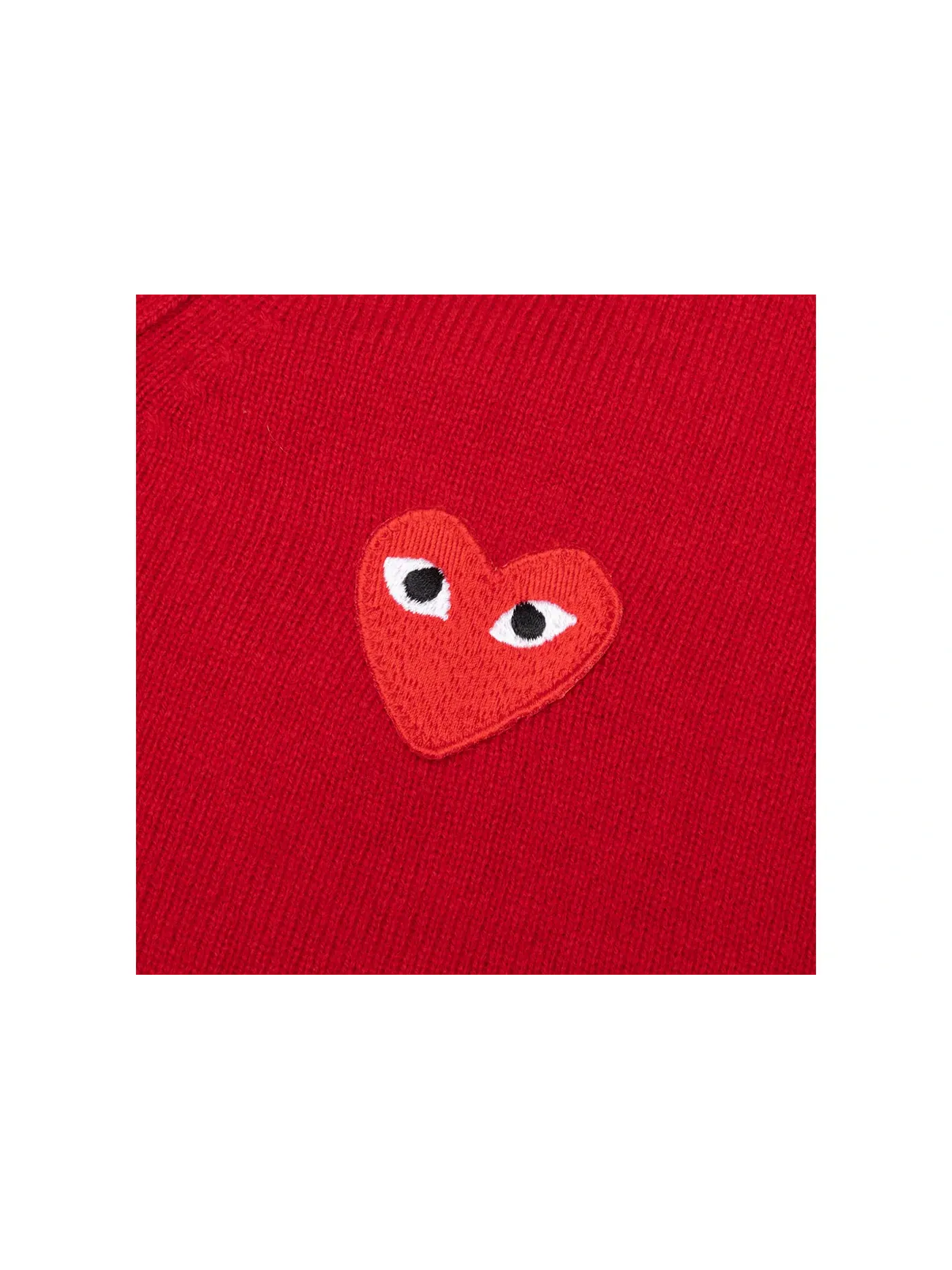 Детский кардиган с принтом Sweater Comme des Garcons PLAY — изображение 2 из 2, красный