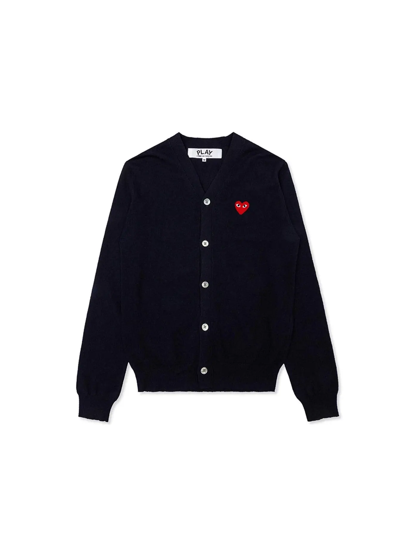 Детский кардиган-свитер с принтом Red Heart Comme des Garcons PLAY — изображение 1 из 2, темно-синий