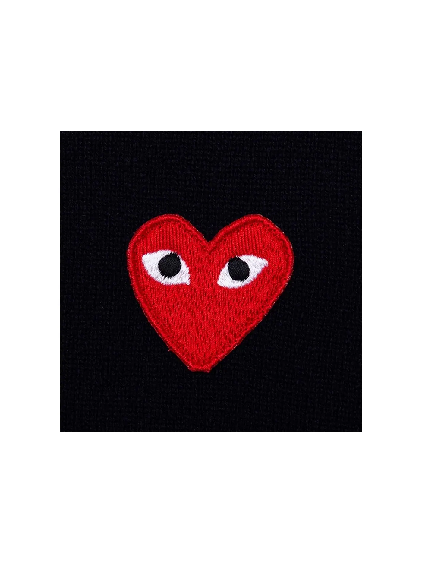 Детский кардиган-свитер с принтом Red Heart Comme des Garcons PLAY — изображение 2 из 2, темно-синий