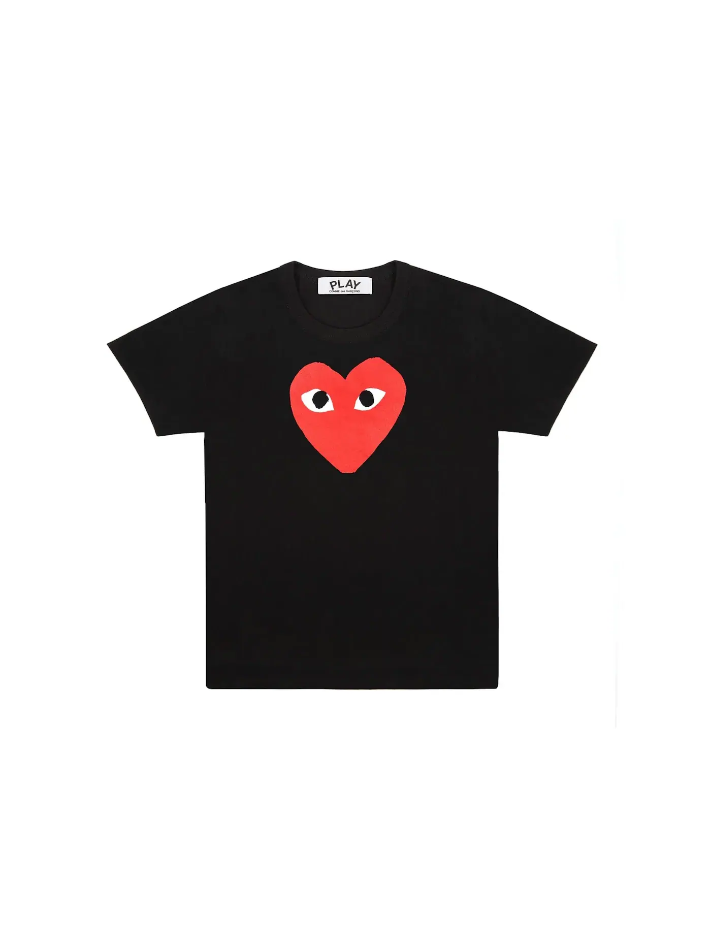 Футболка с принтом Comme des Garcons PLAY T-shirt — изображение 1 из 1, черный