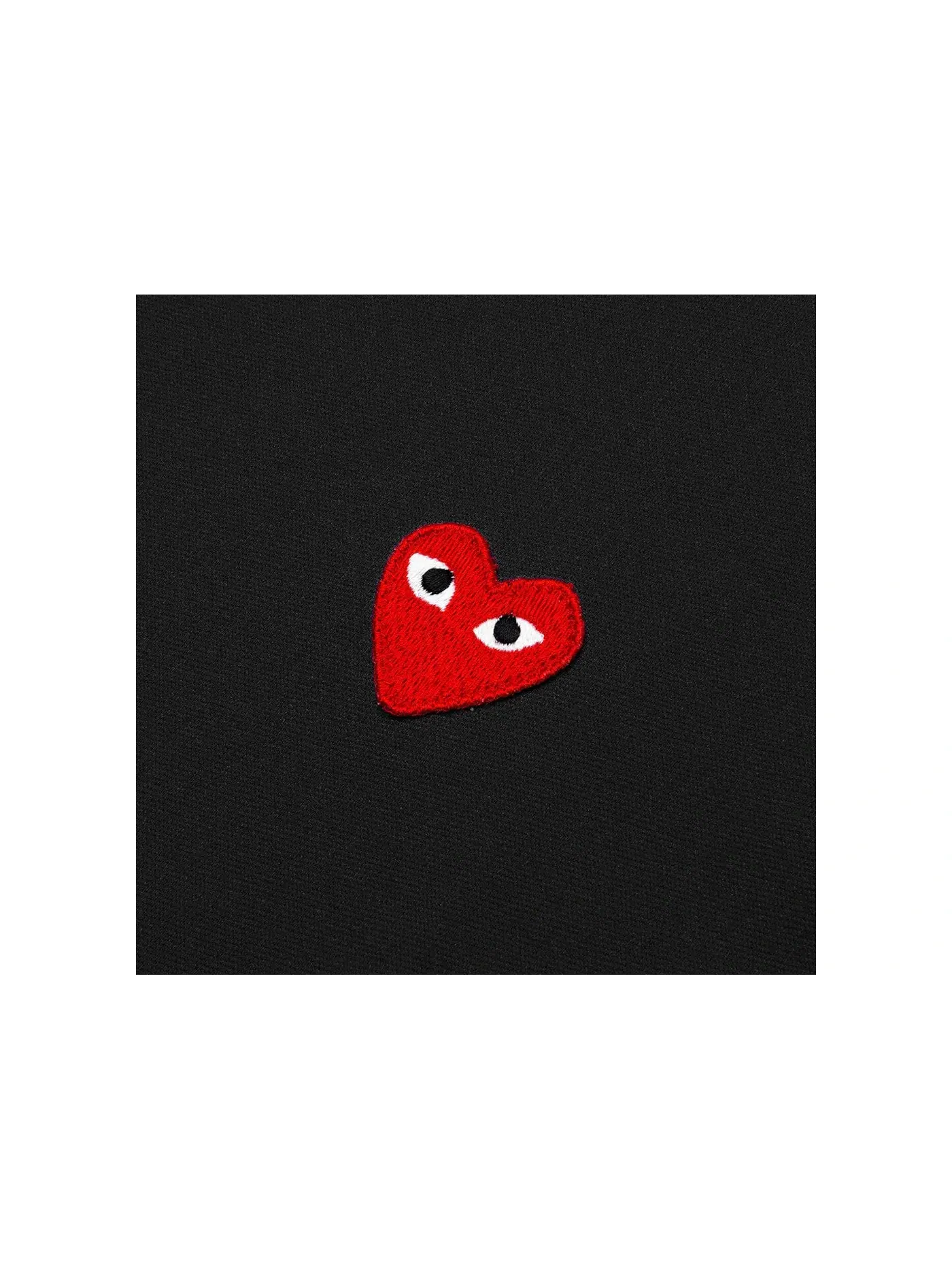 Унисекс худи с принтом Comme des Garcons PLAY — изображение 2 из 2, черный белый