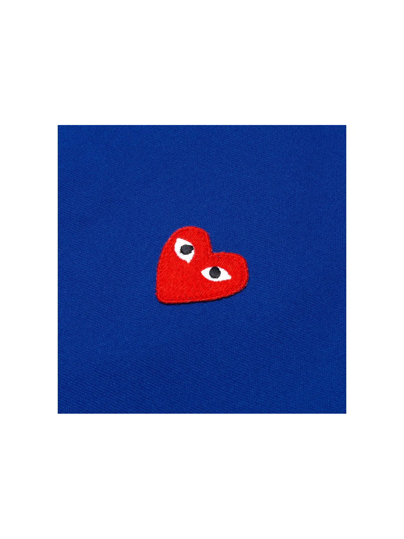 Унисекс худи с принтом Red Heart Comme des Garcons PLAY — изображение 2 из 2, темно-синий