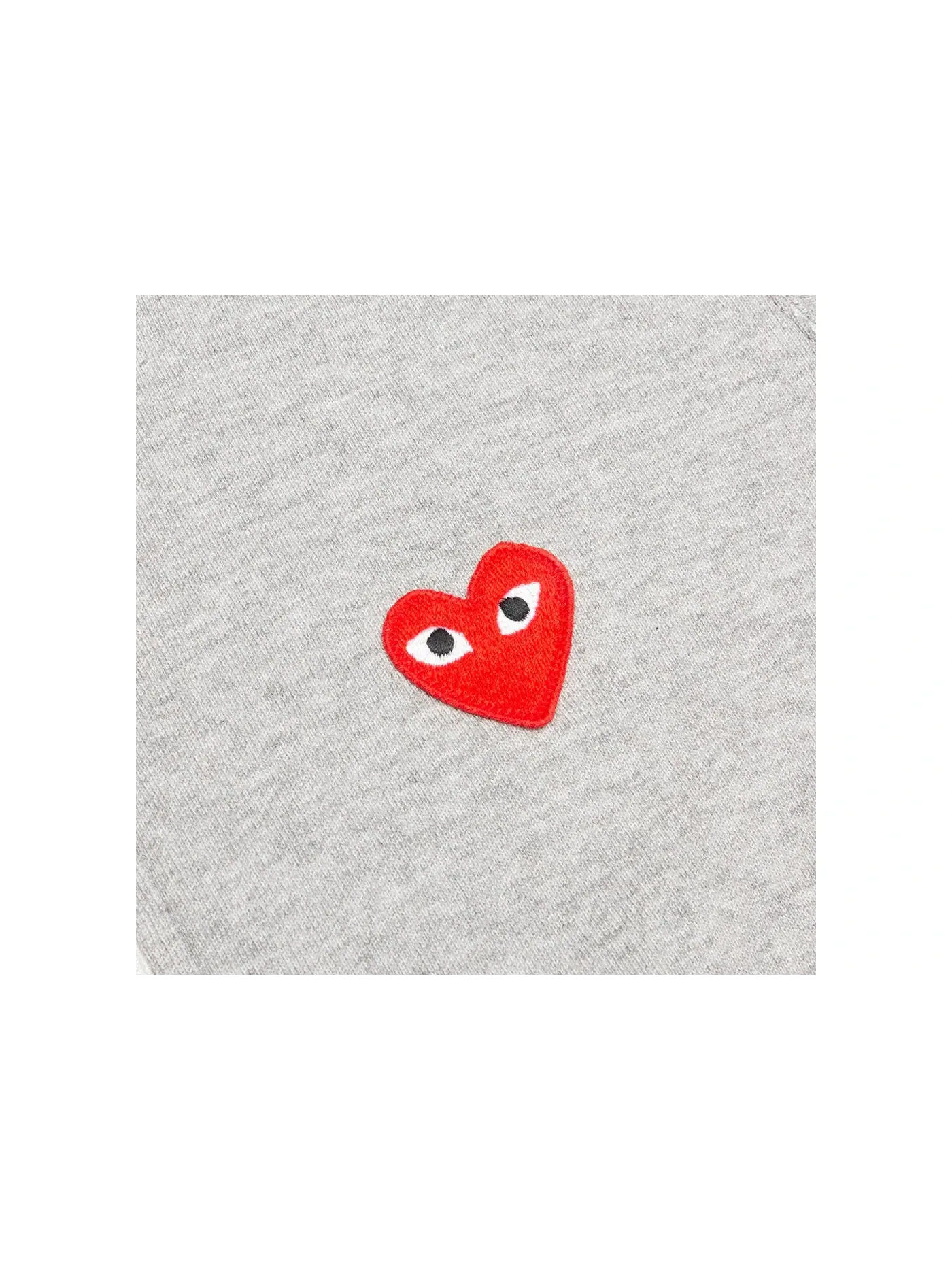 Унисекс толстовка на молнии с принтом Red Multi Heart Comme des Garcons PLAY — изображение 3 из 3, серый
