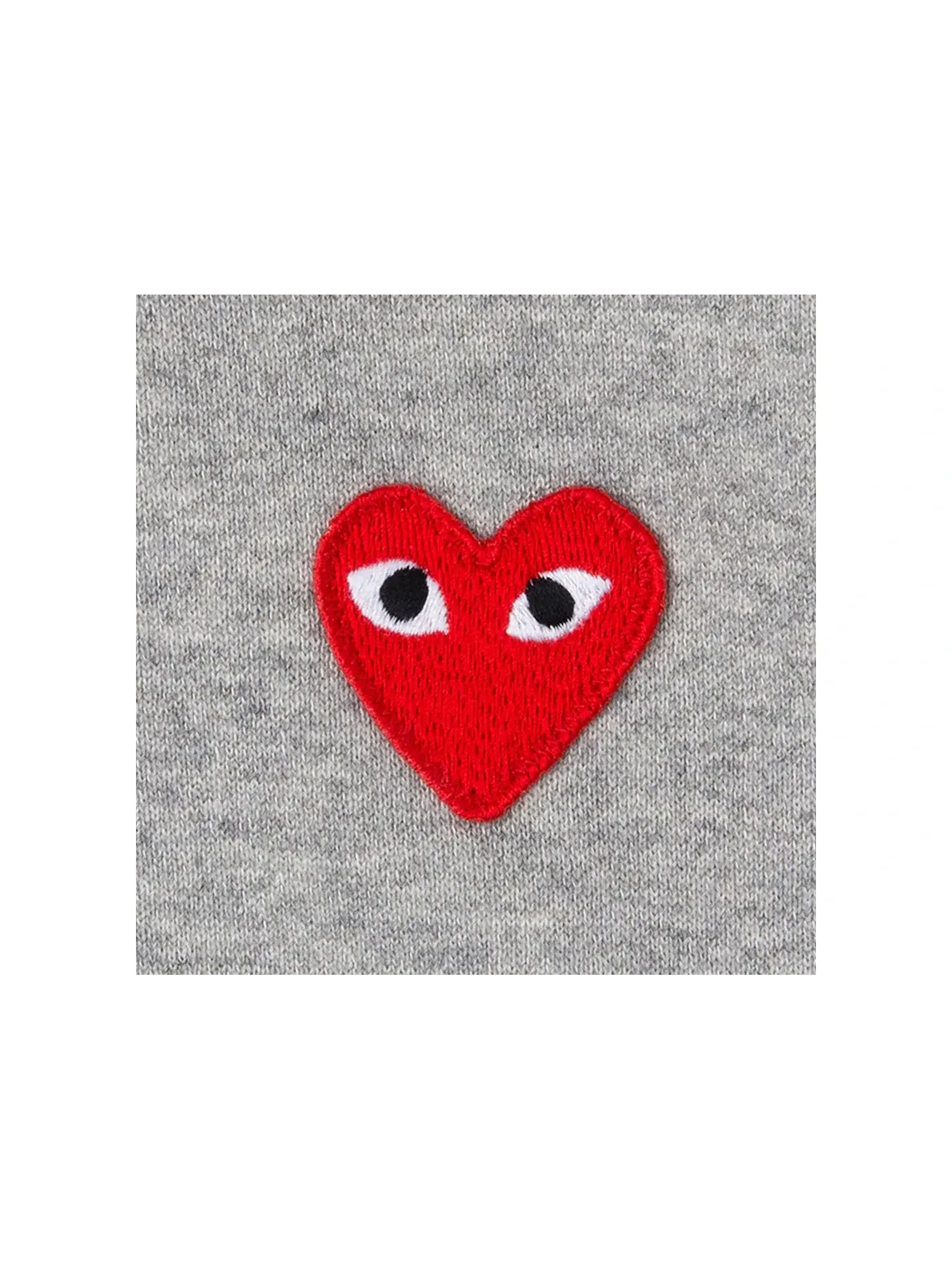 Детский худи с принтом Comme des Garcons PLAY Multi Heart — изображение 3 из 3, серый