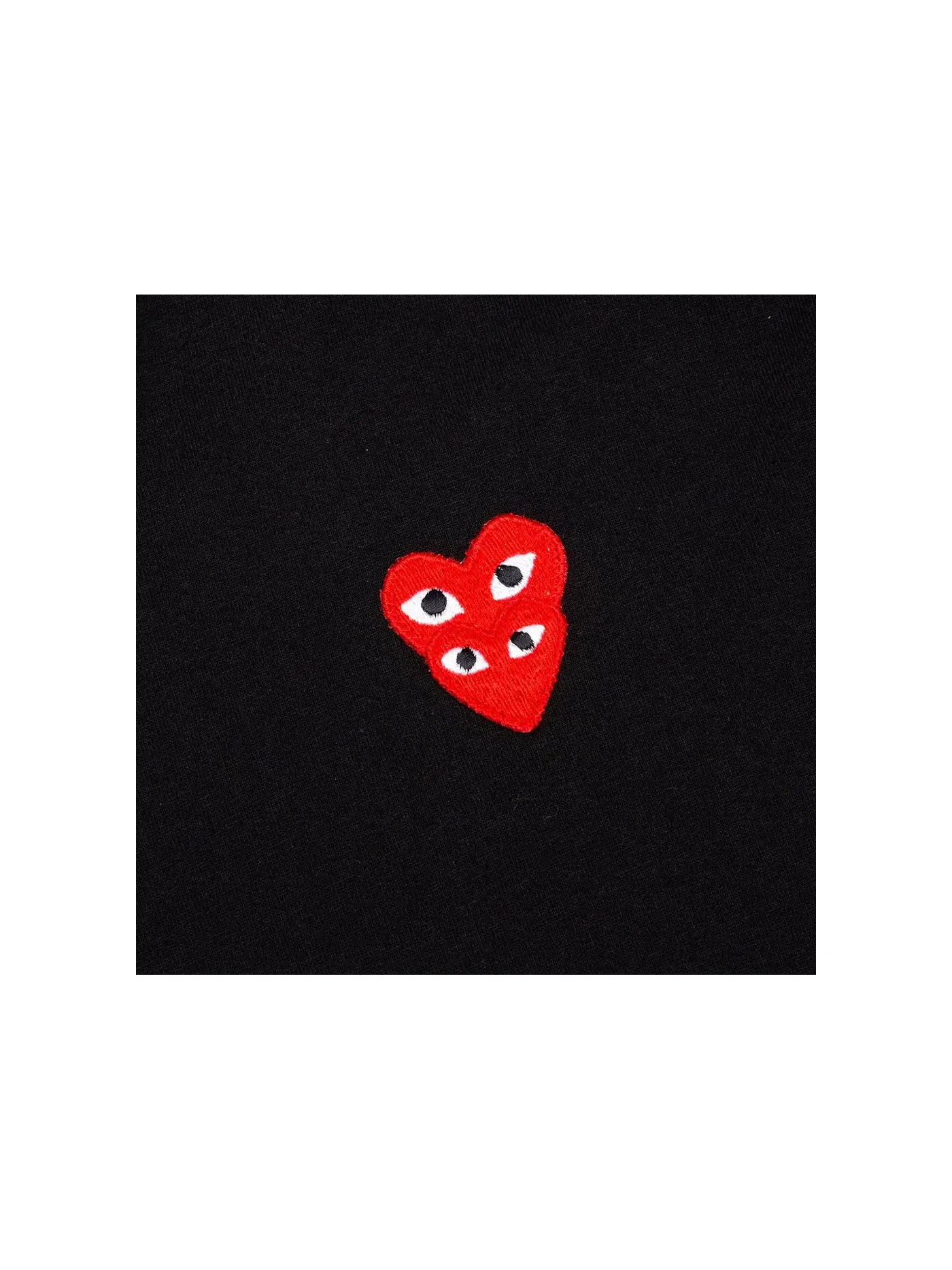 Детская футболка с длинным рукавом Comme des Garcons PLAY — изображение 2 из 2, черный