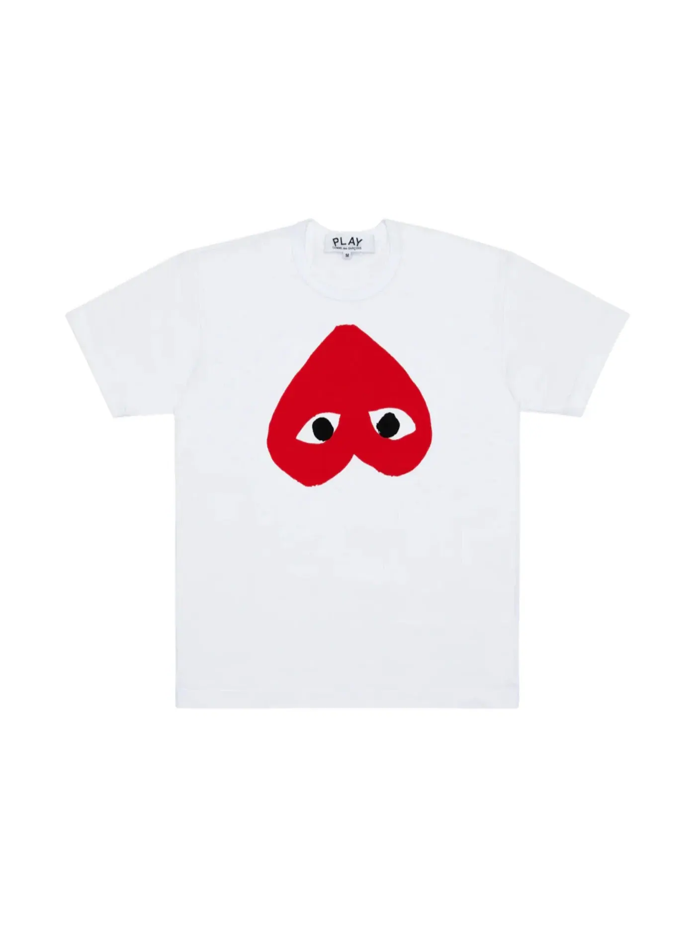 Футболка с принтом Comme des Garcons PLAY Reverse Heart logo — изображение 1 из 1, белый/красный